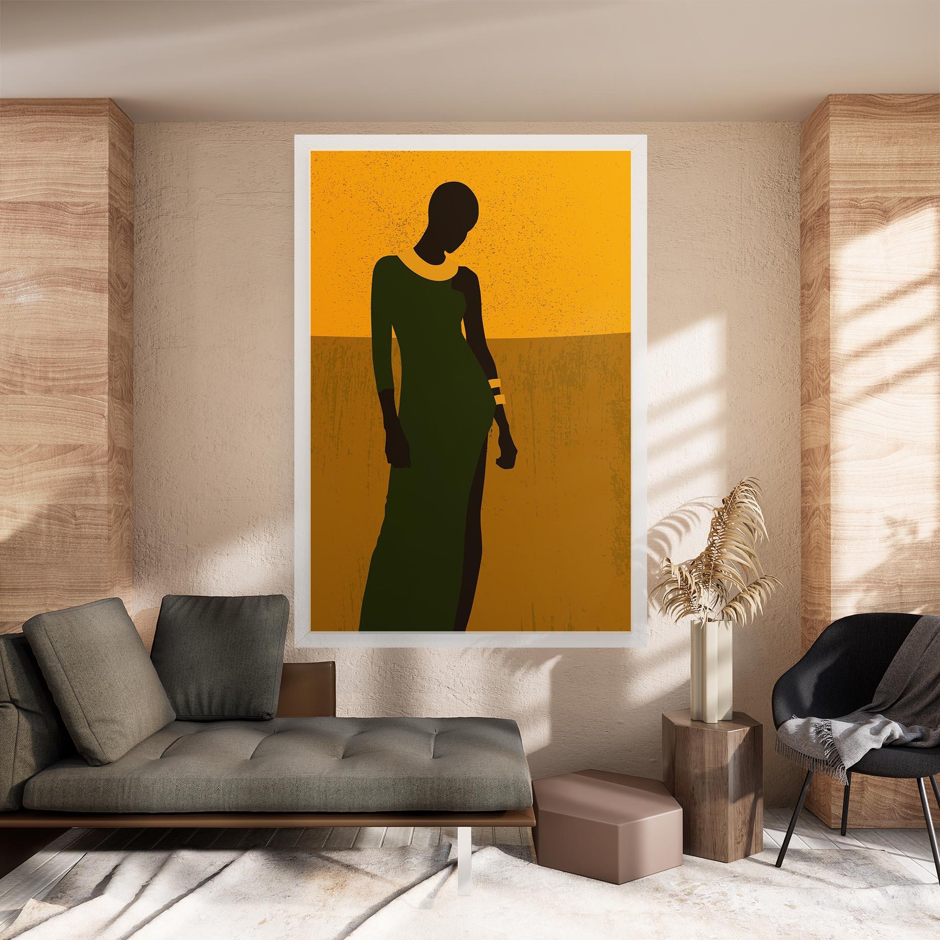 Картина на платно African Dress mockup 8