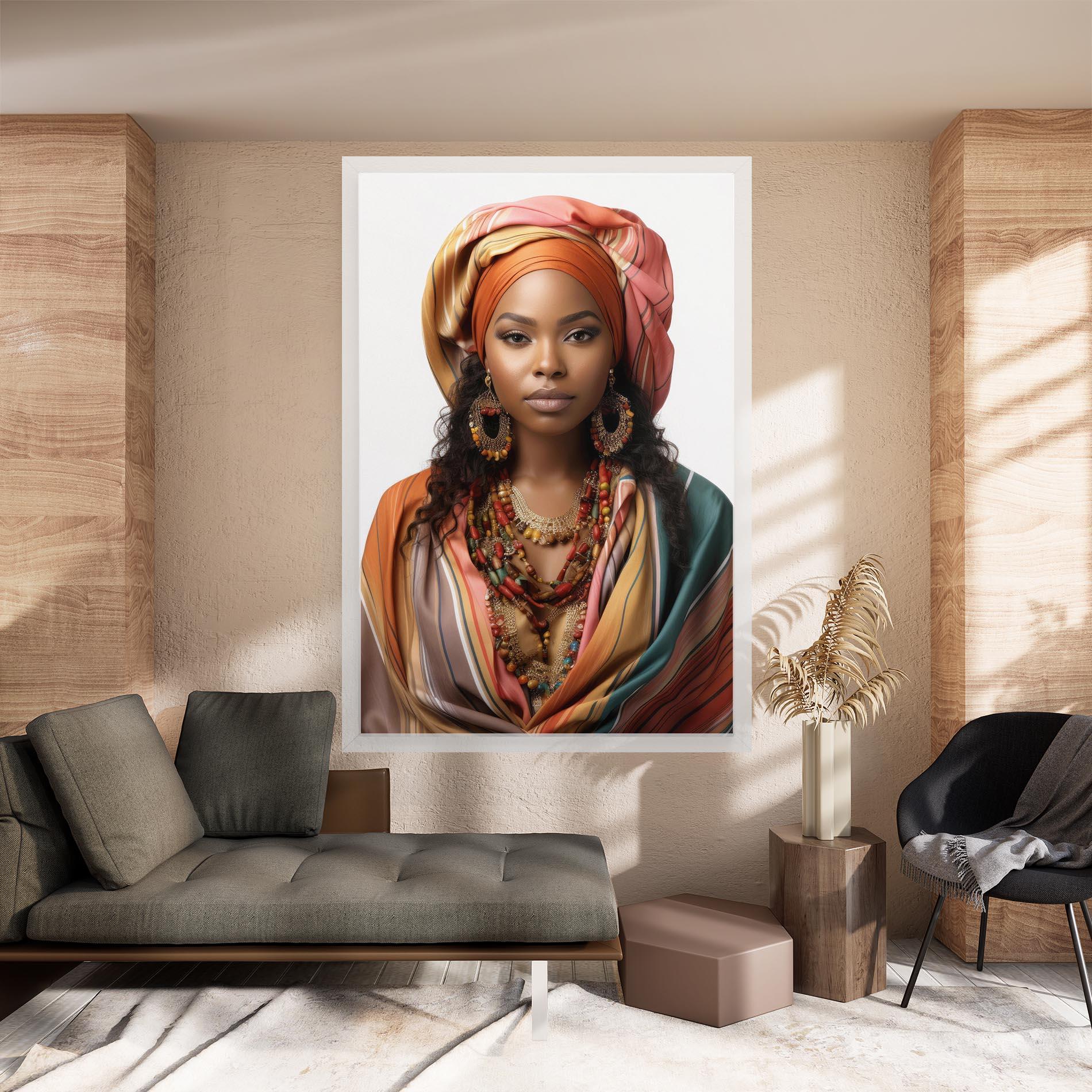 Картина на платно East African Woman mockup 8