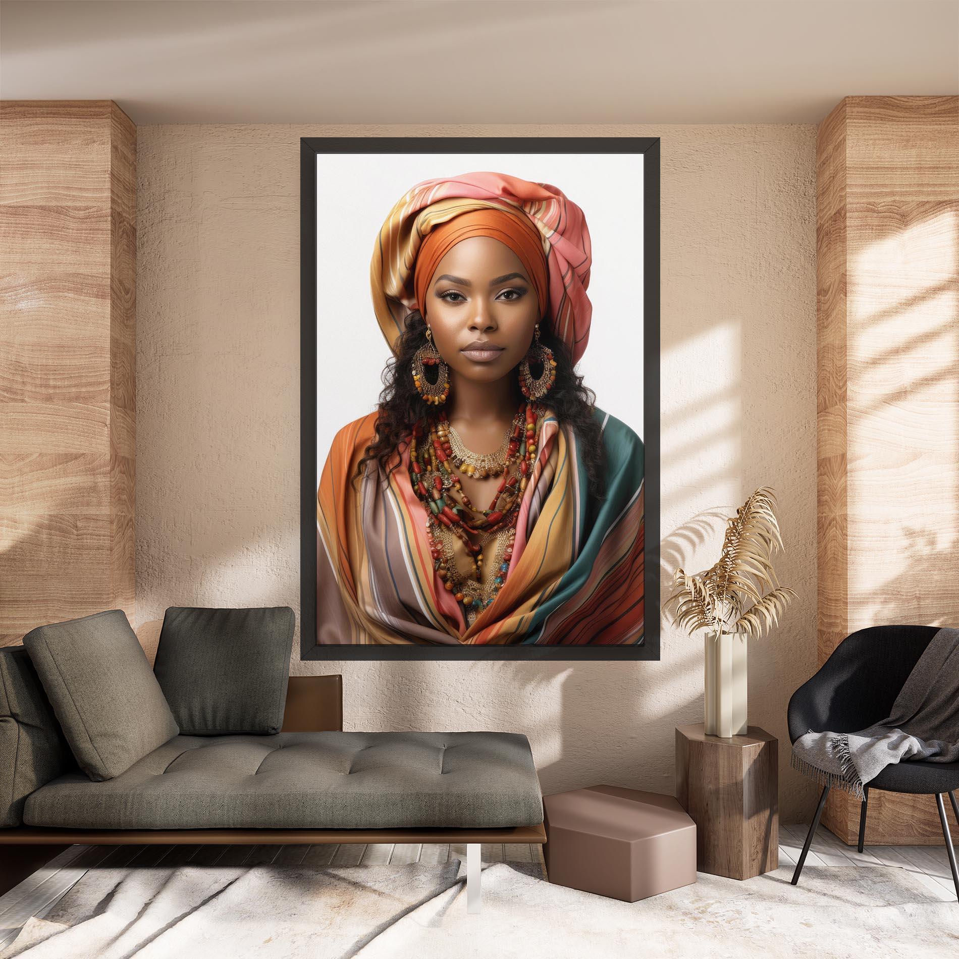 Картина на платно East African Woman mockup 8