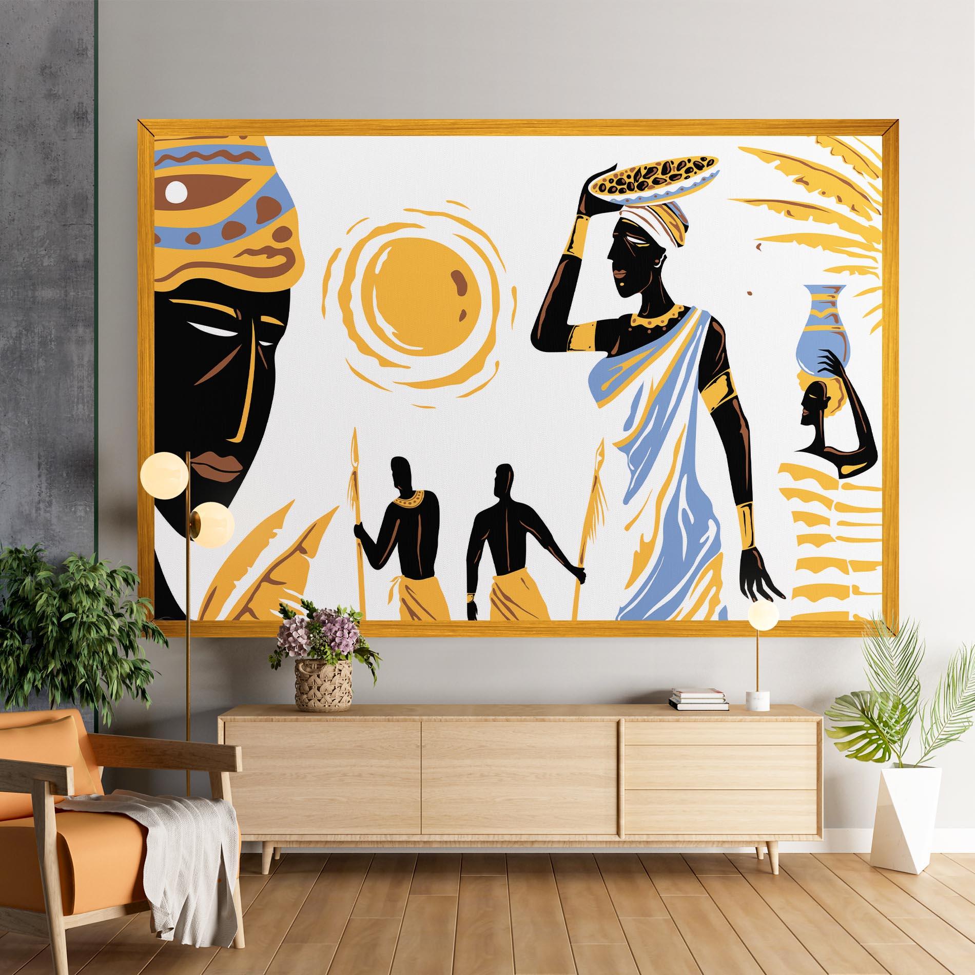 Картина на платно African Drawing mockup 9