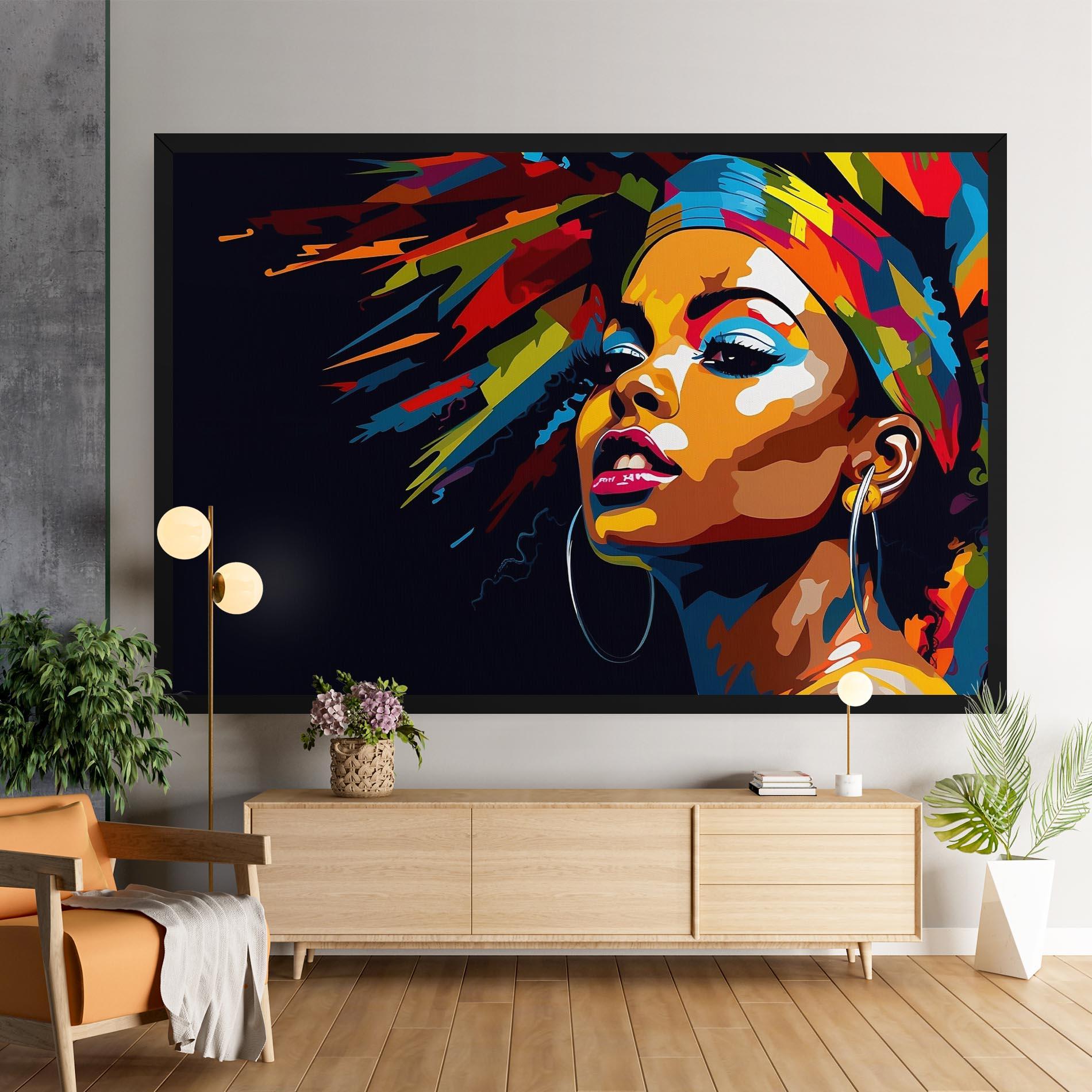 Картина на платно African Woman Portrait mockup 9