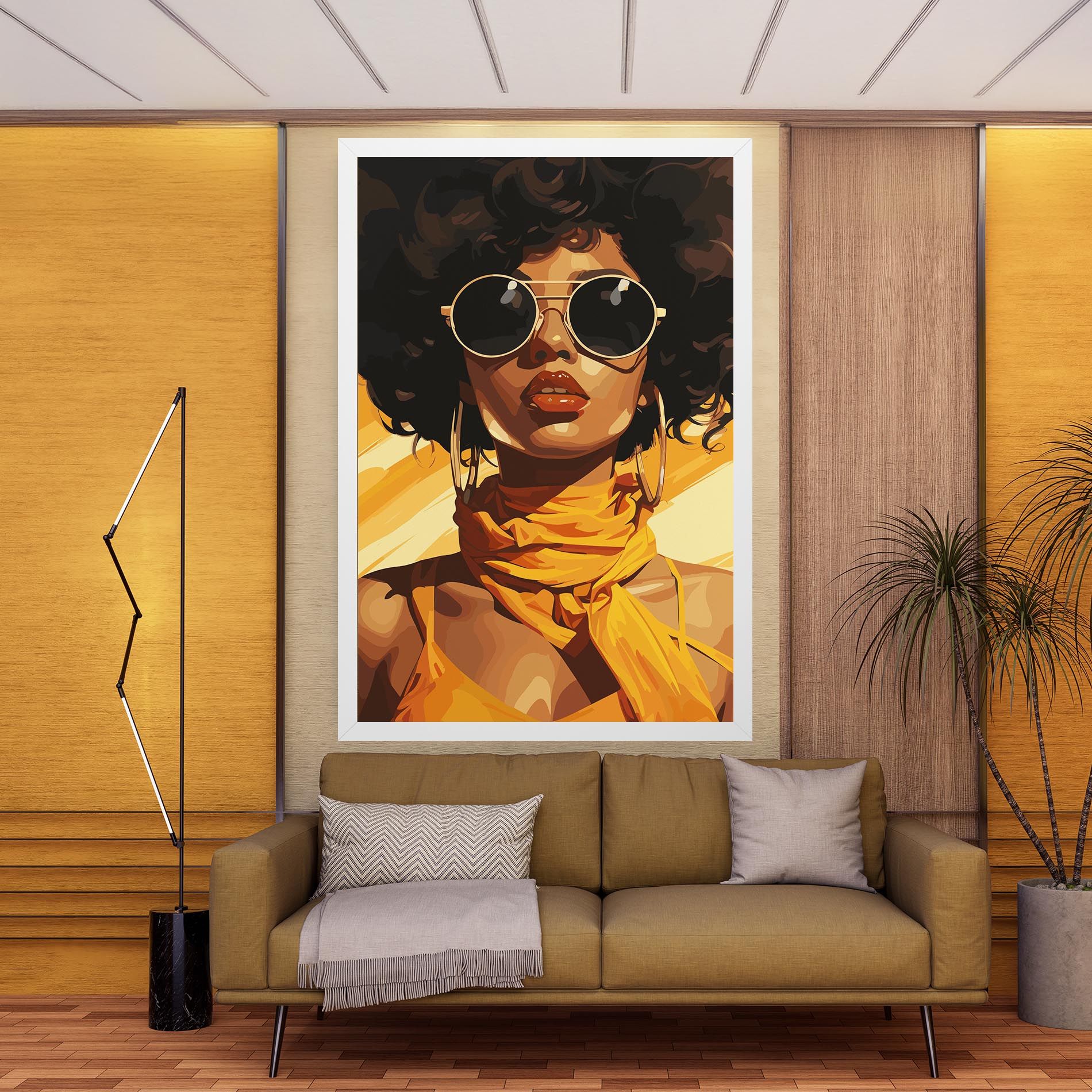 African Yellow Woman mockup 9