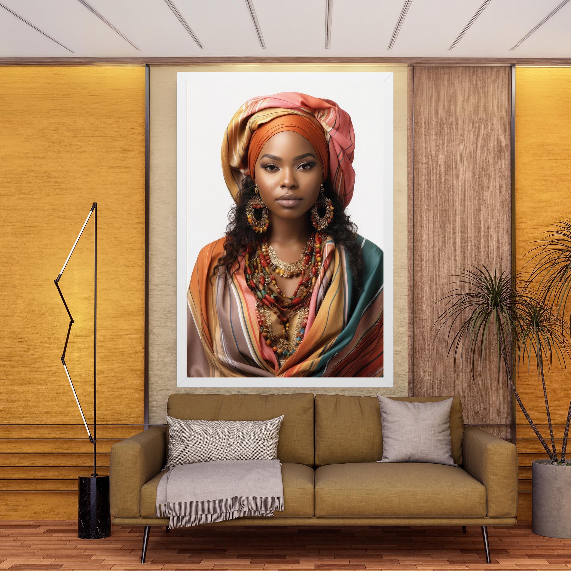 Картина на платно East African Woman mockup 9