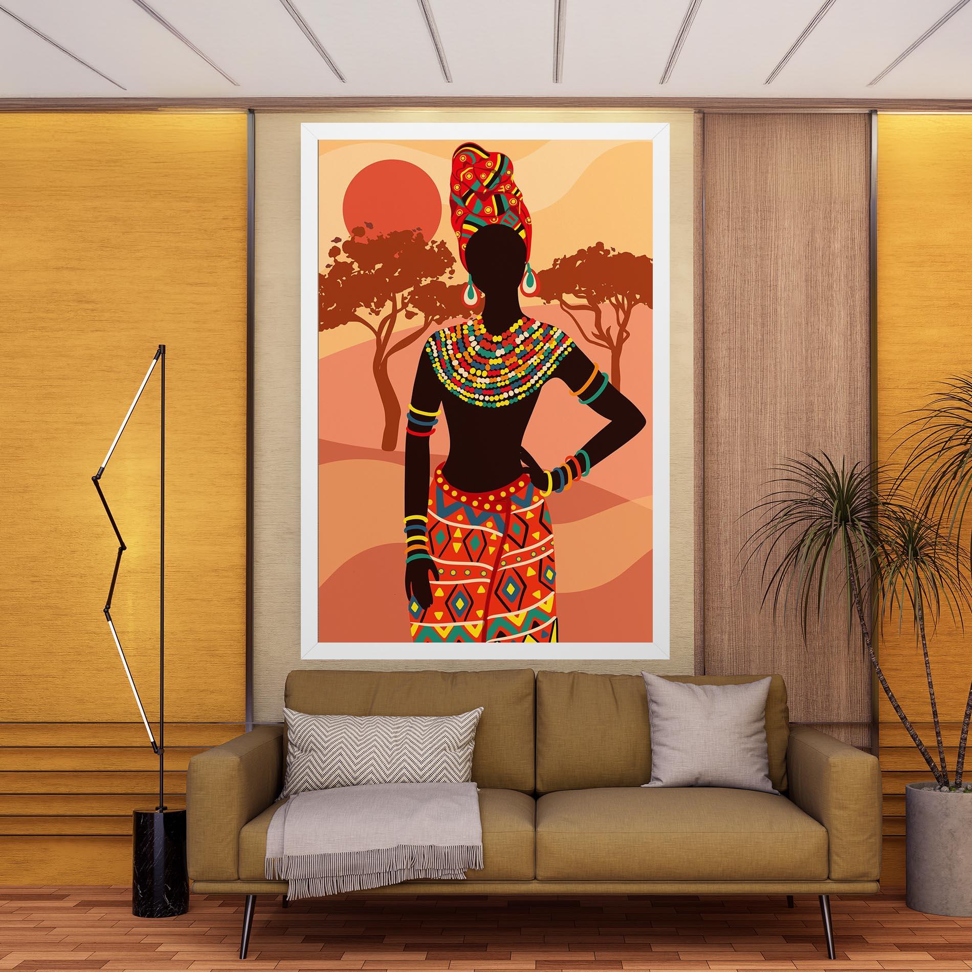 Картина на платно Ethnic African Color mockup 9