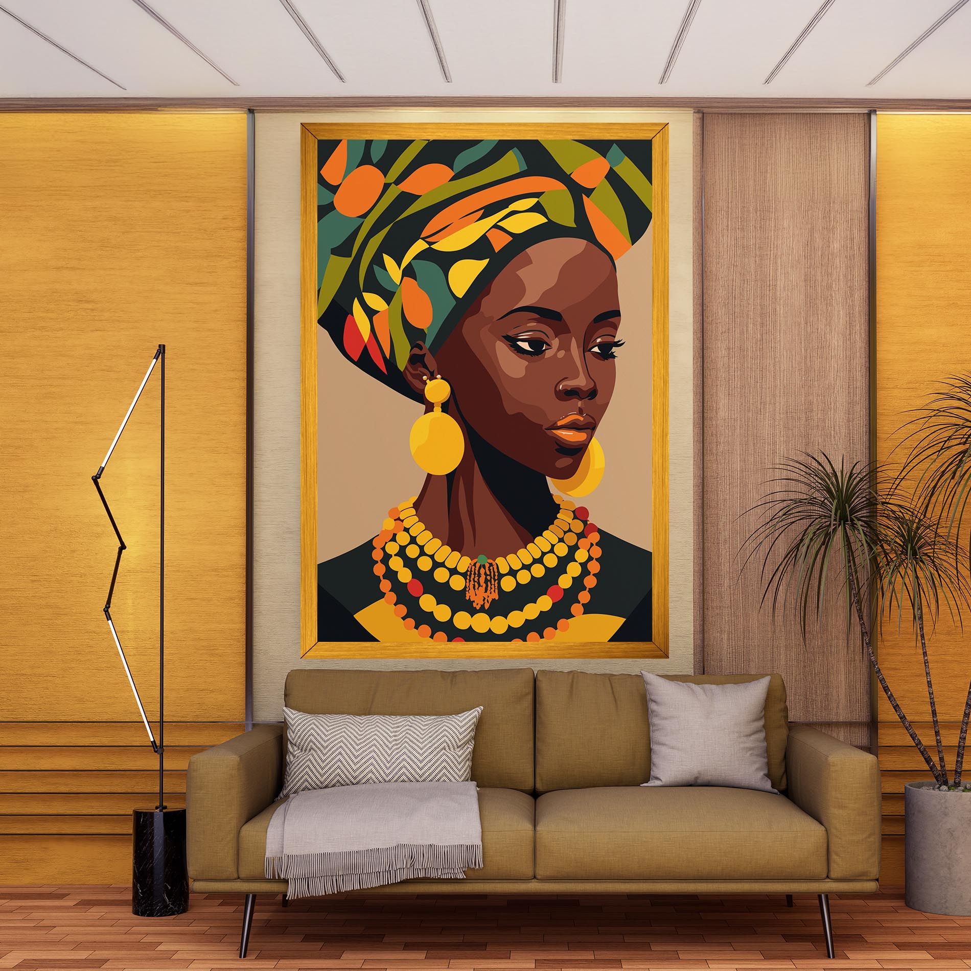 African Earrings mockup 9