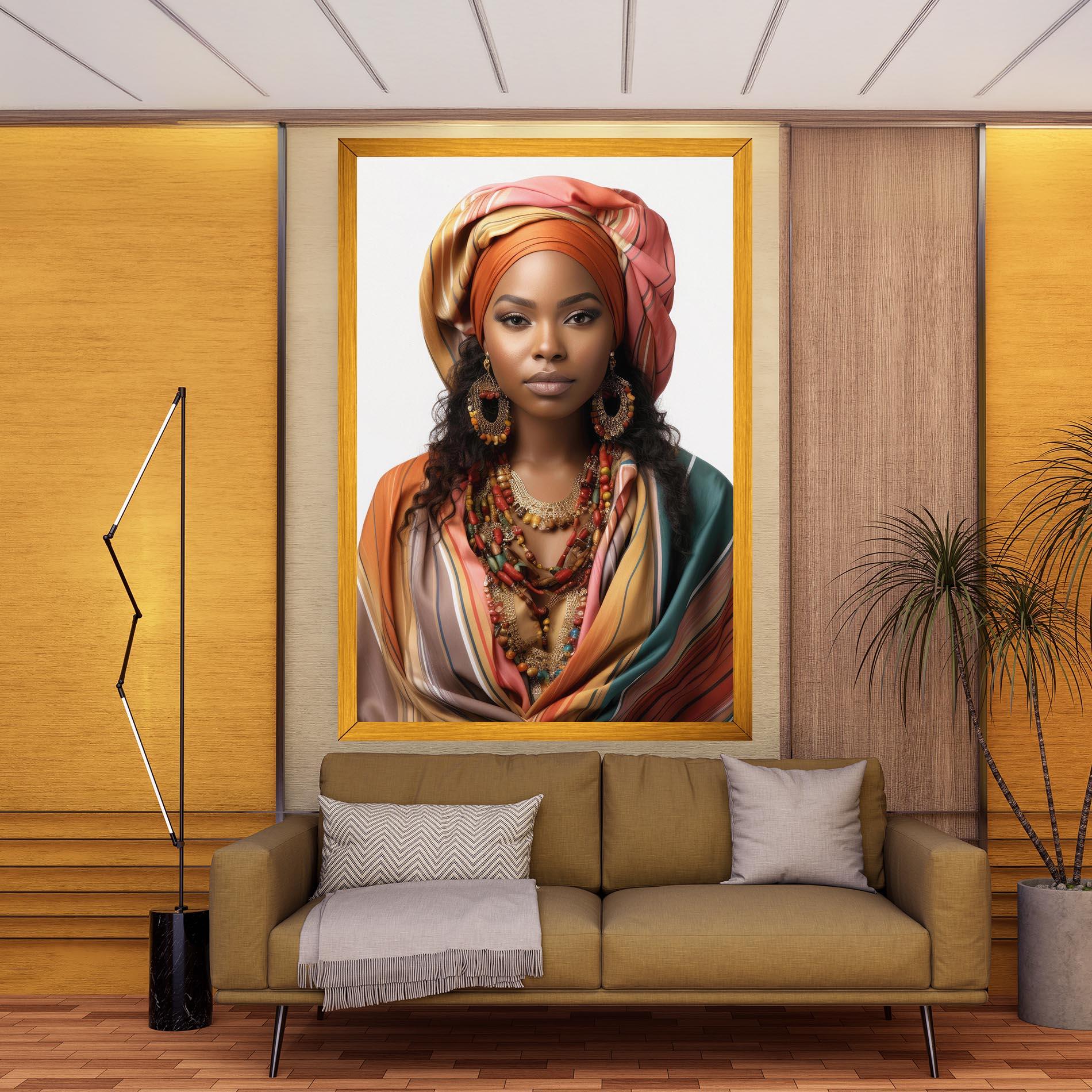 Картина на платно East African Woman mockup 9