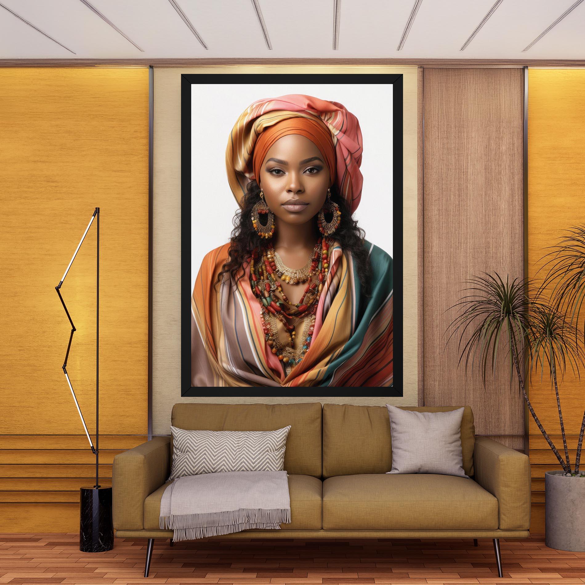 Картина на платно East African Woman mockup 9