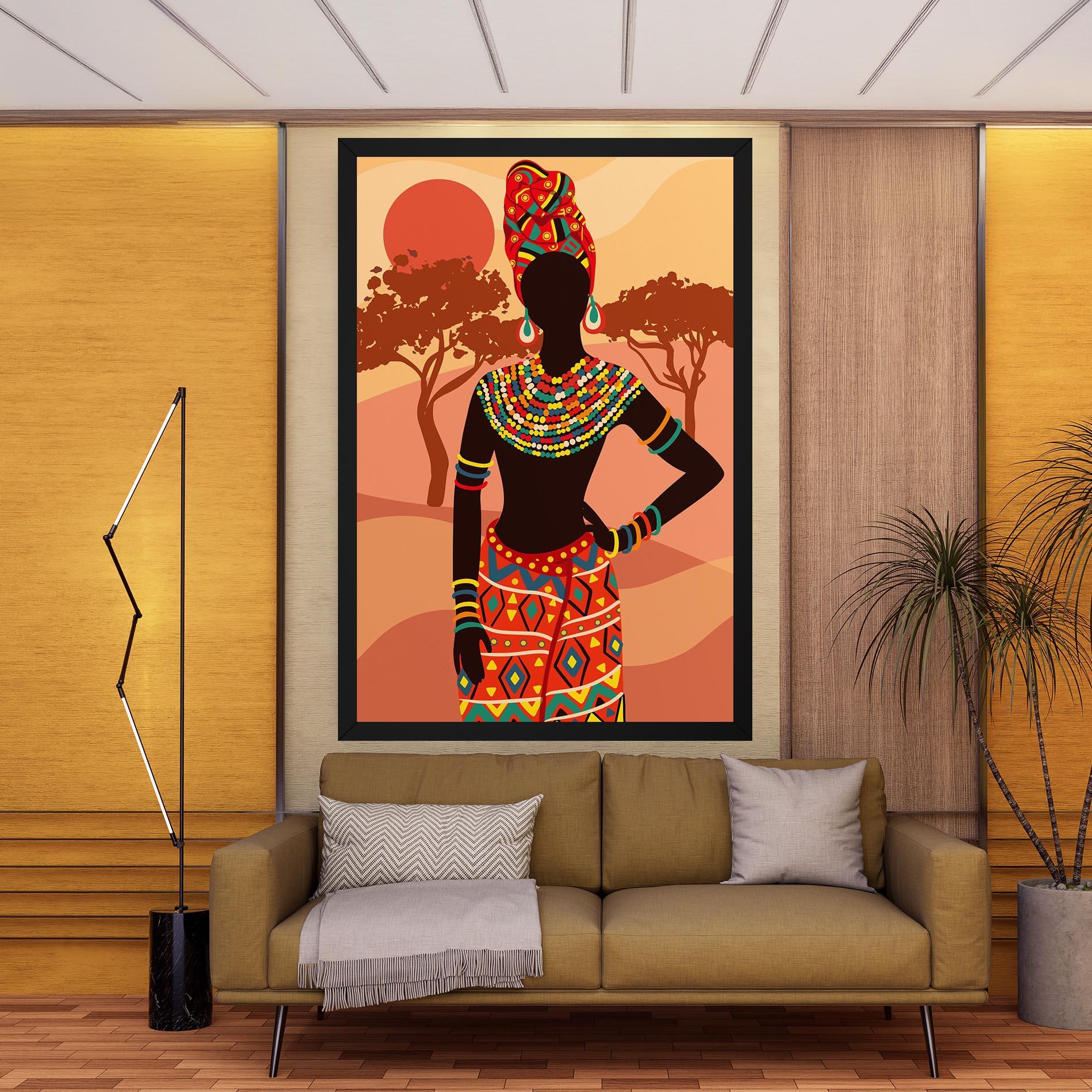 Картина на платно Ethnic African Color mockup 9