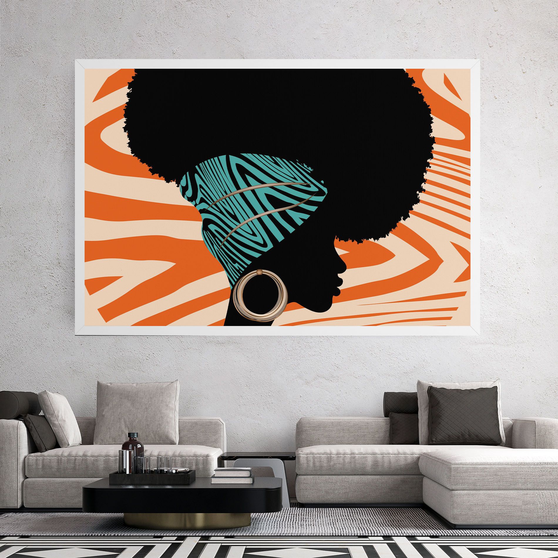 African Bandana mockup 2