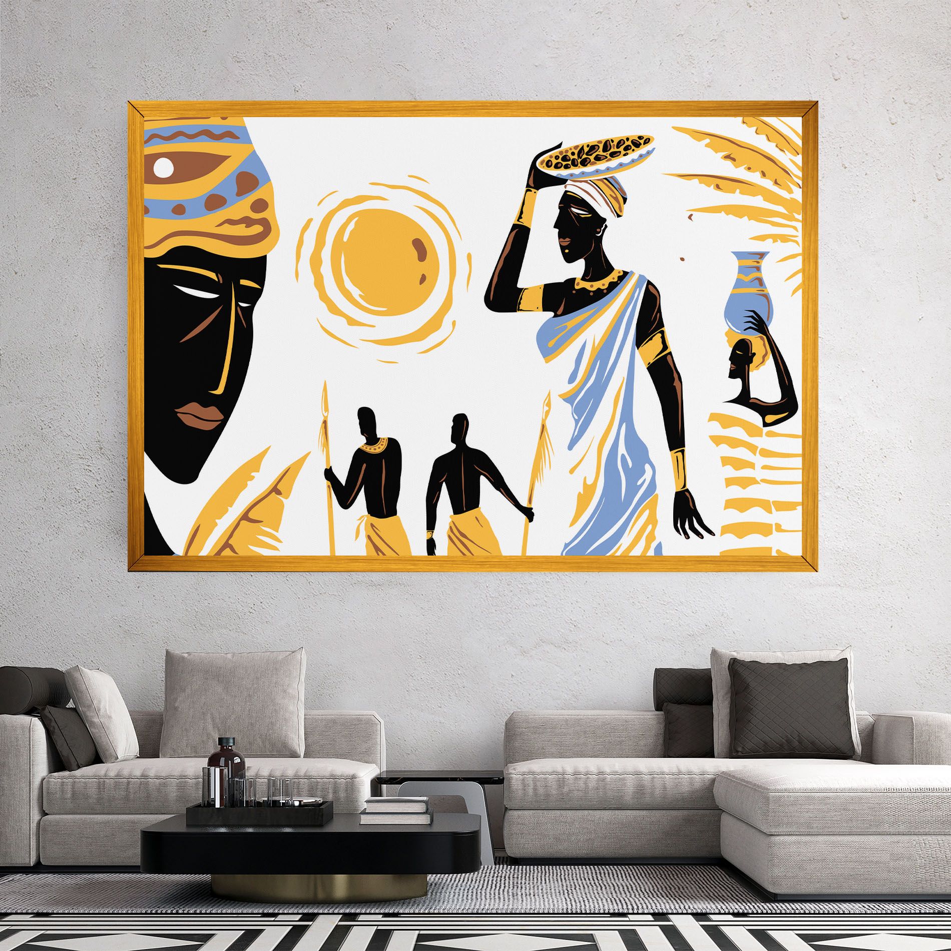 African Drawing mockup 2