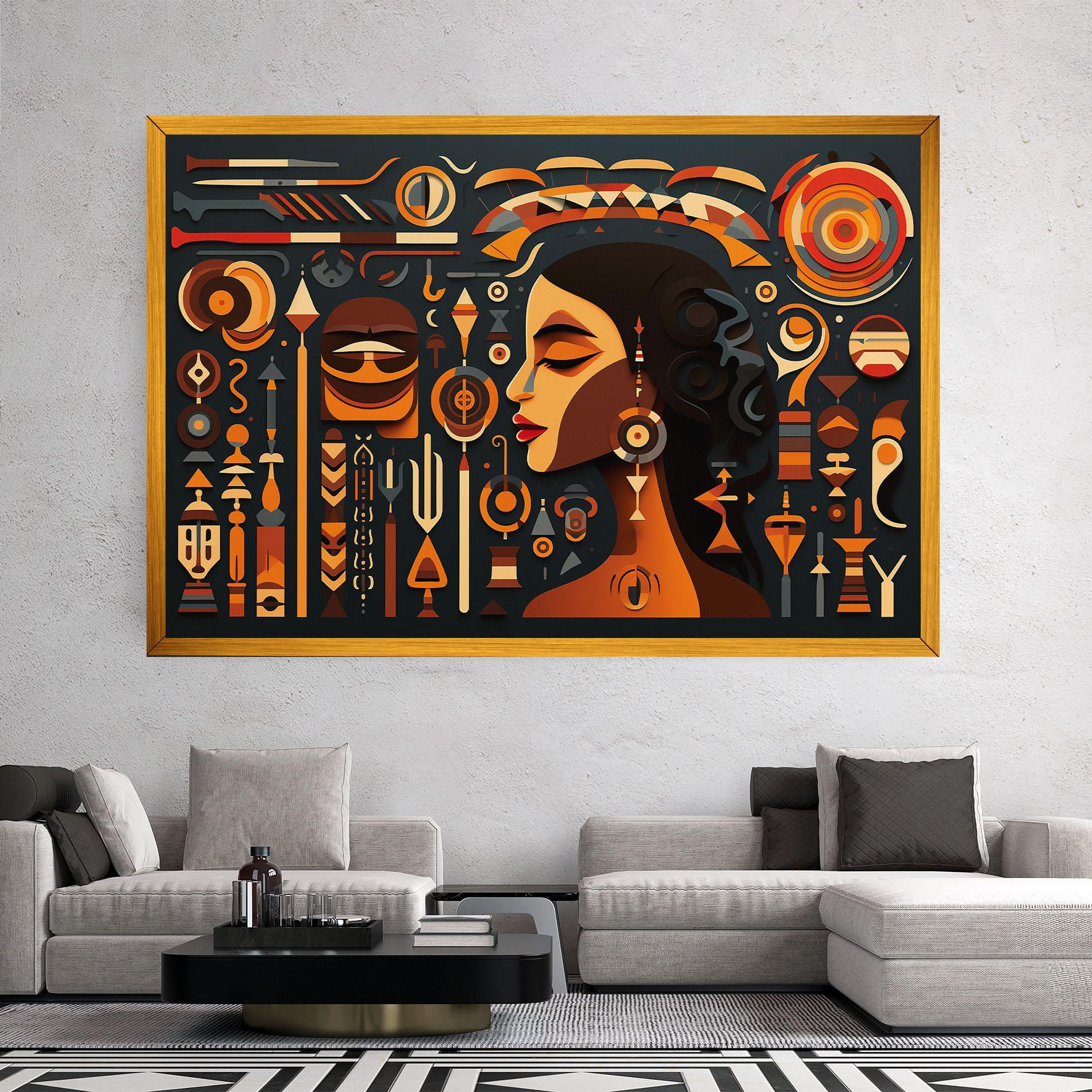 Картина на платно Old Cultural Elements mockup 2