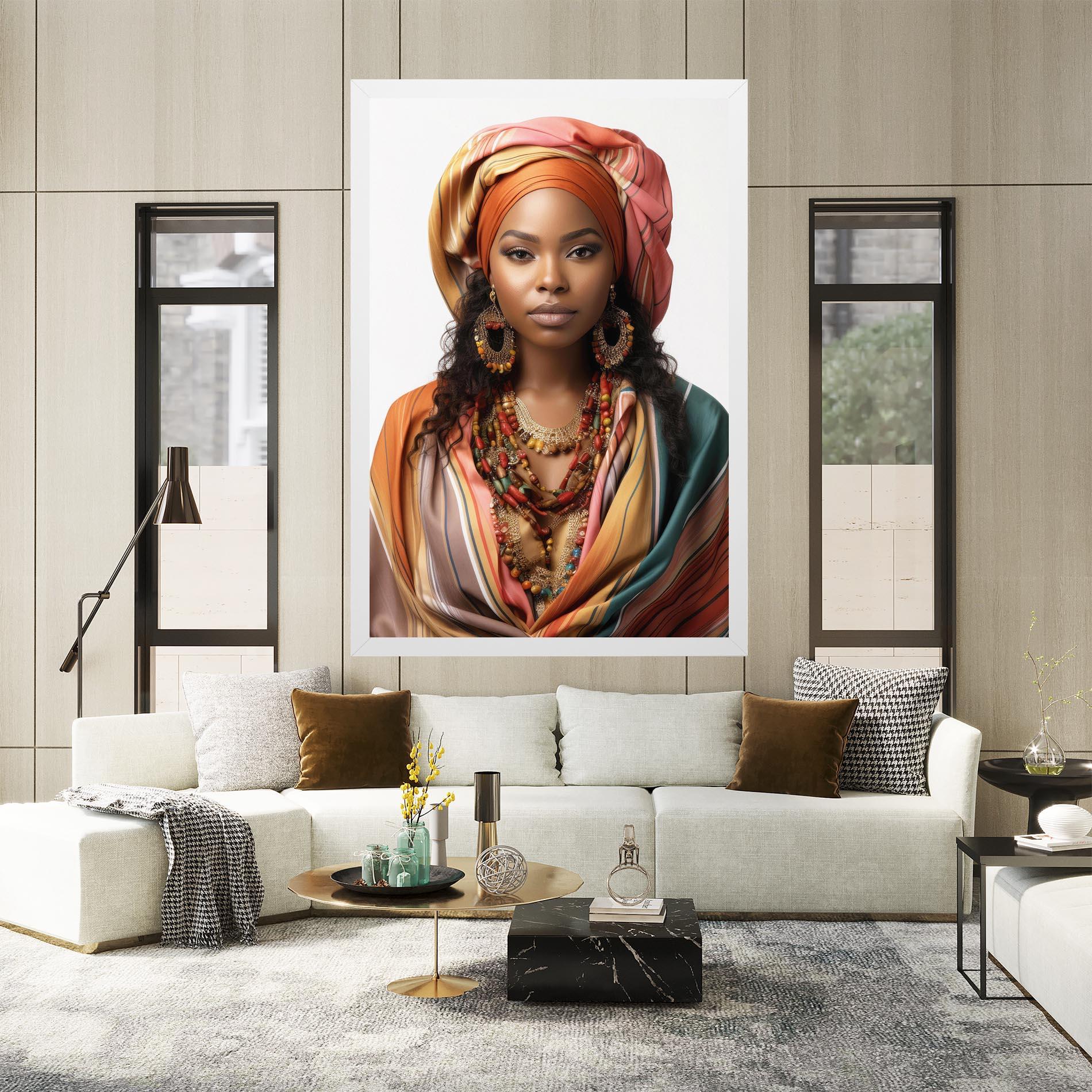 Картина на платно East African Woman mockup 2