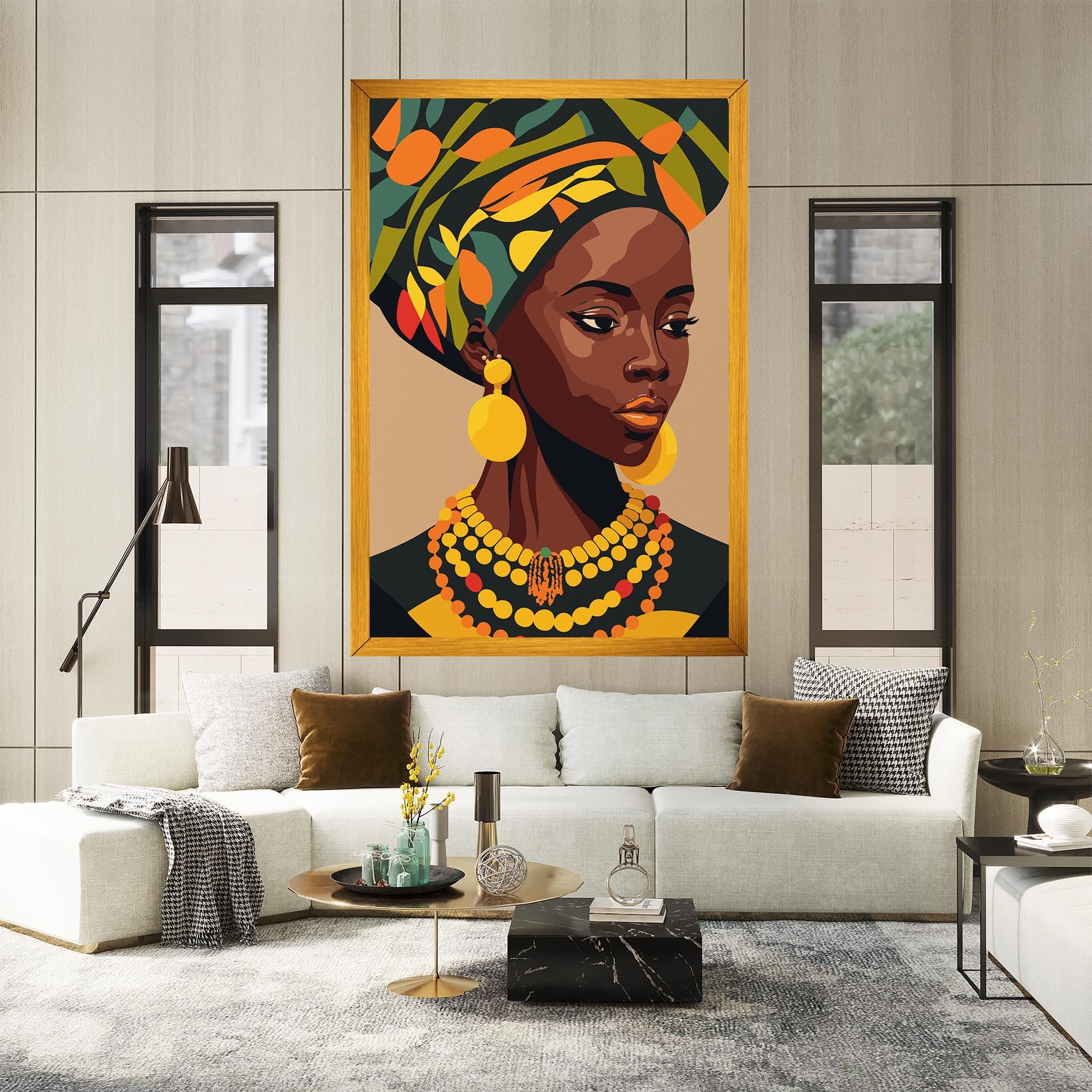 African Earrings mockup 2