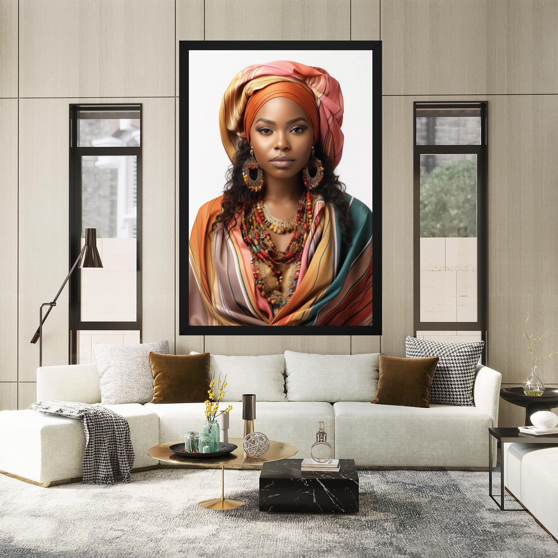 Картина на платно East African Woman mockup 2