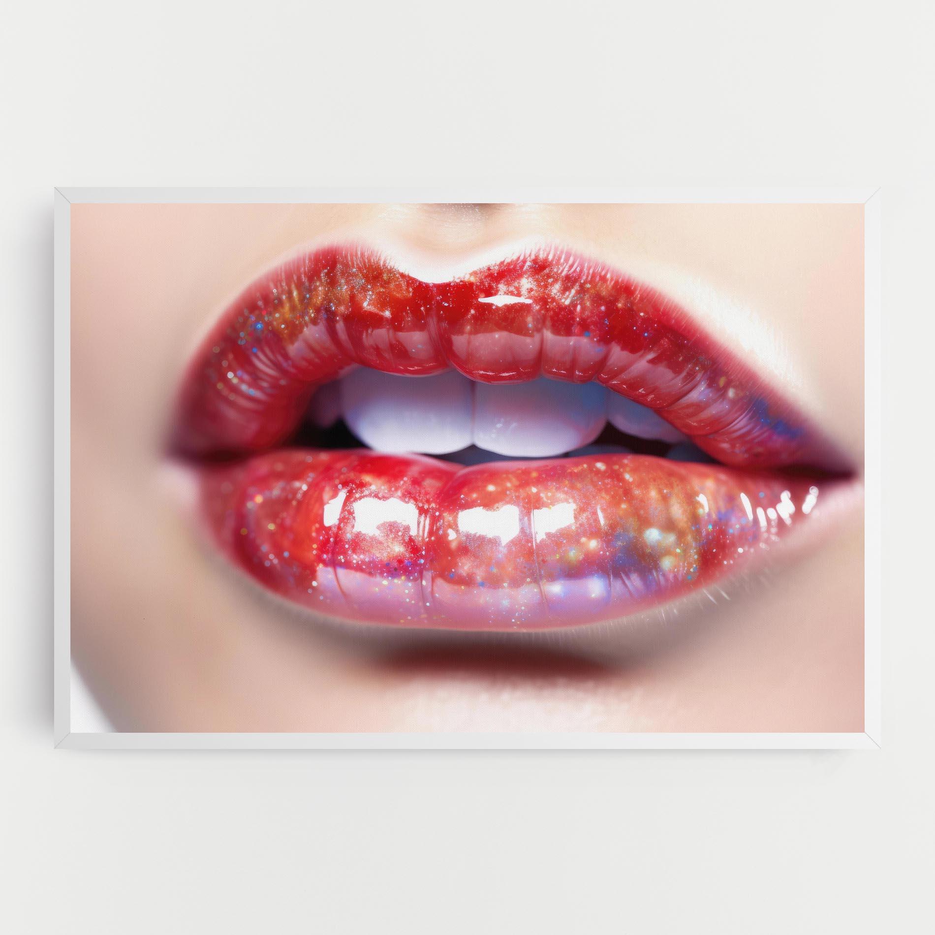 Картина на платно Red Pretty Lips mockup 0