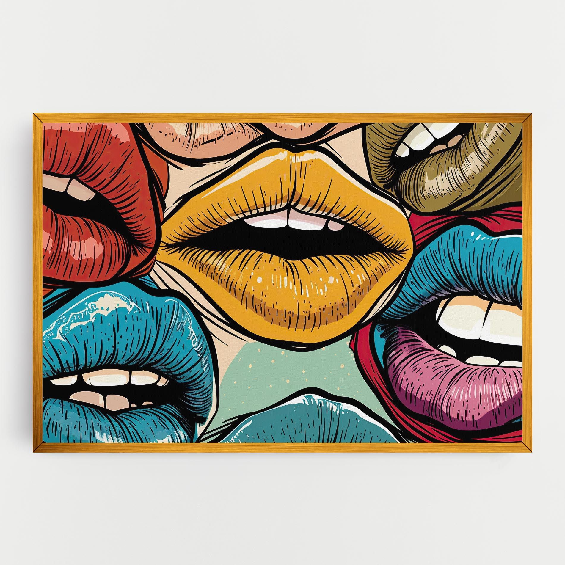 Comic Book Color Lips mockup 0