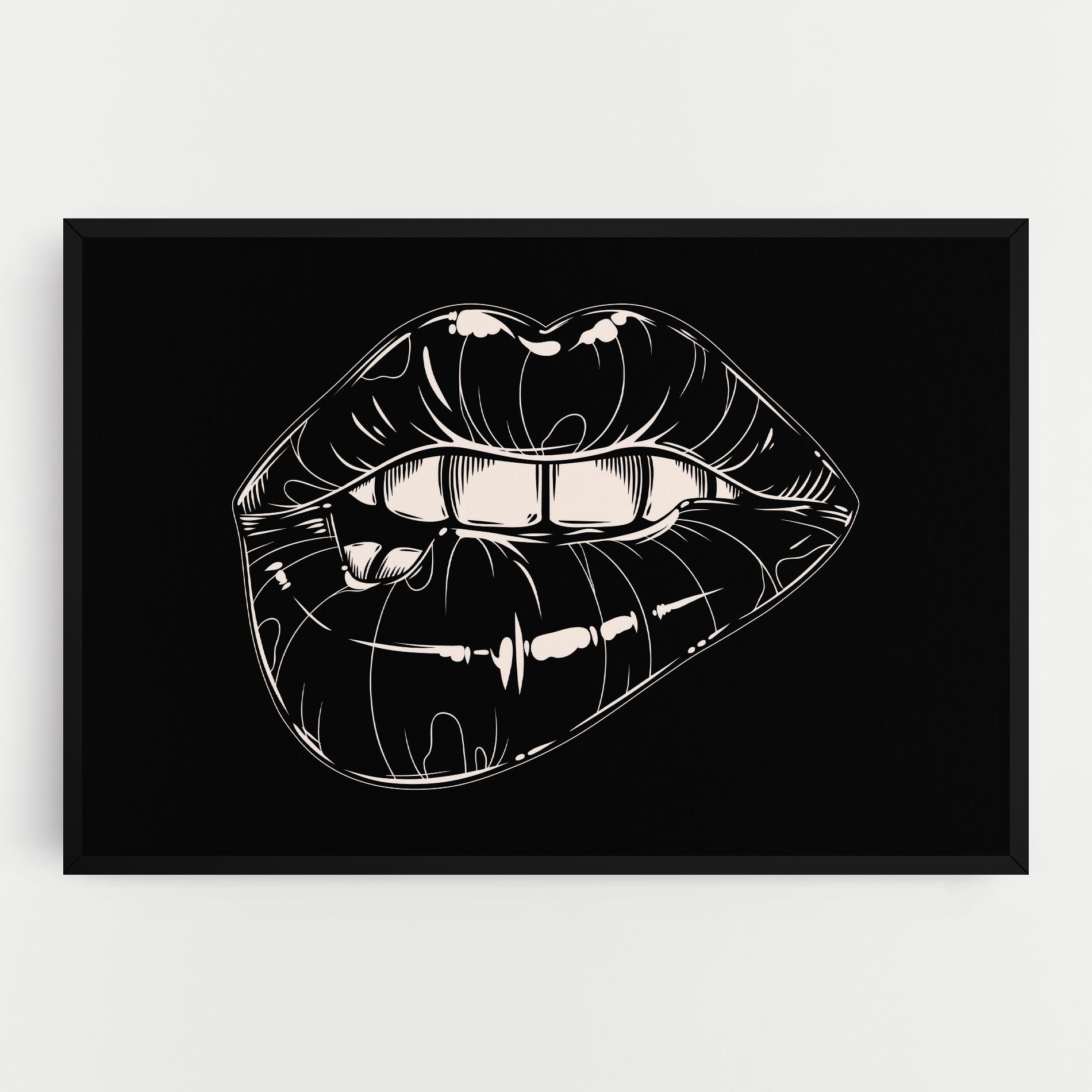 Juicy Lips On Black mockup 0