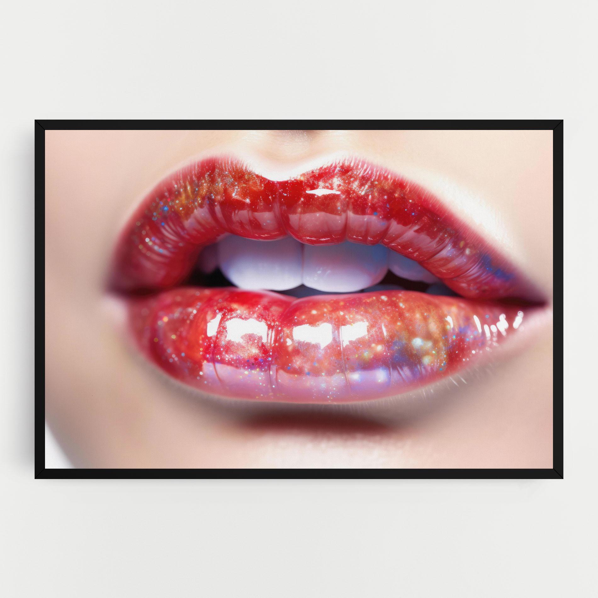 Картина на платно Red Pretty Lips mockup 0