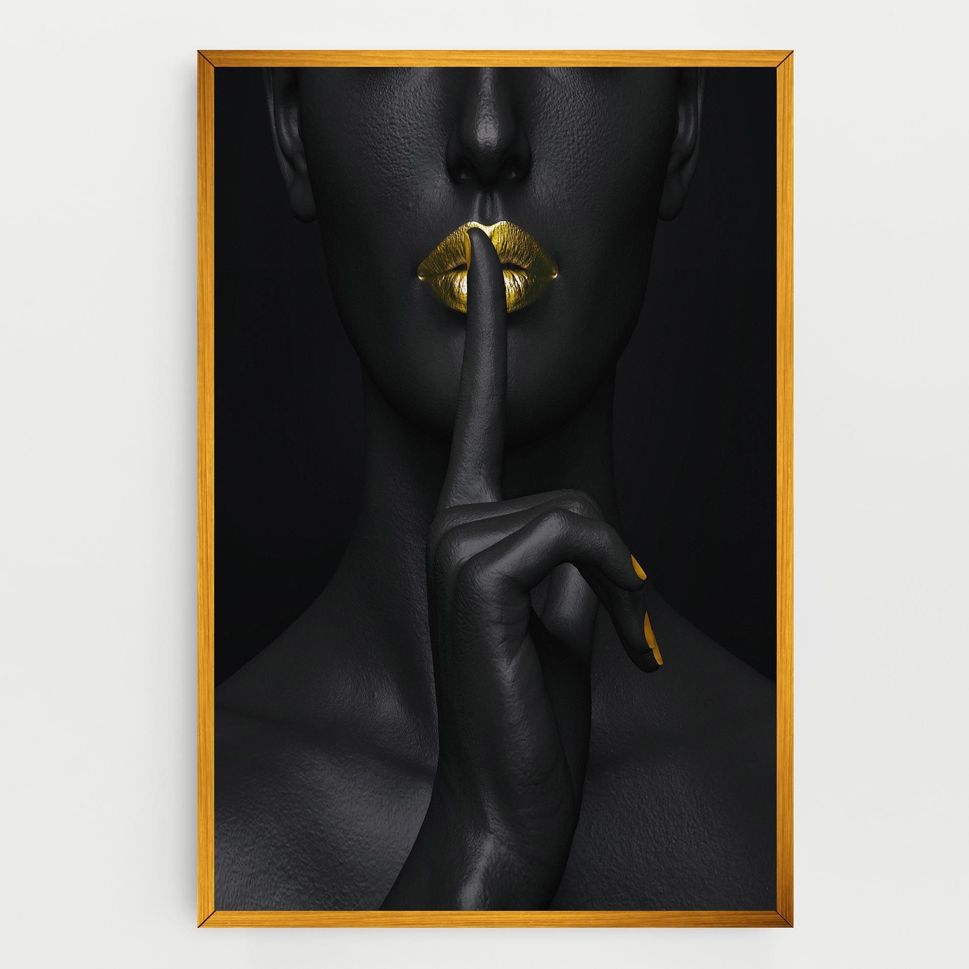 Silence Lips Portrait mockup 0