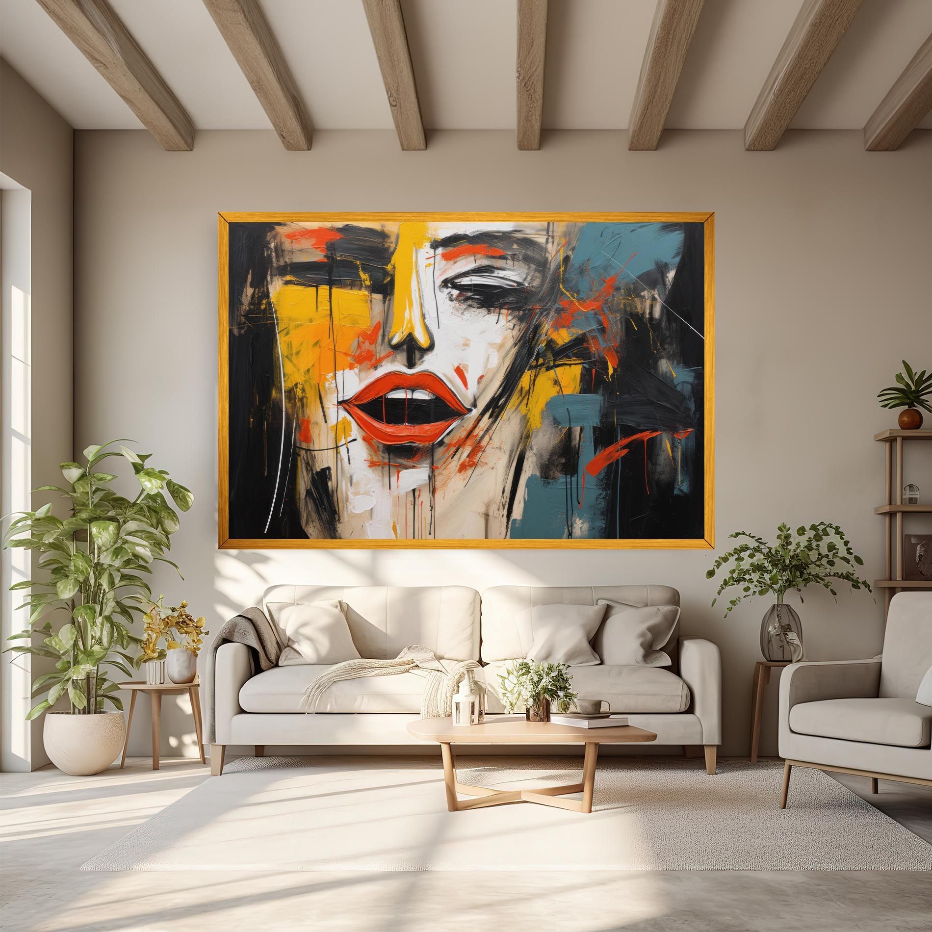 Abstract Woman Lips mockup 6