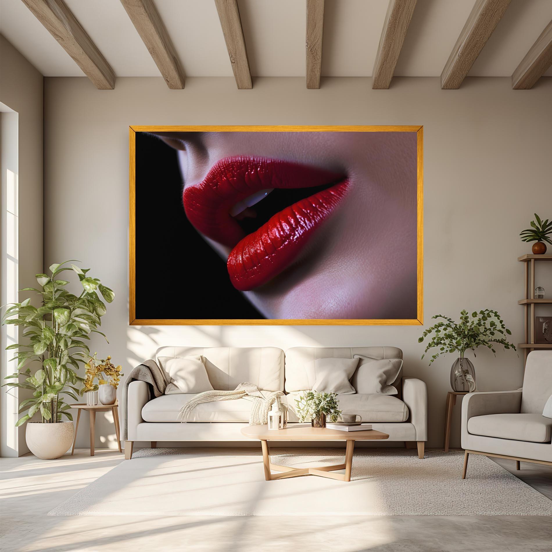 Картина на платно Close Up Woman mockup 6