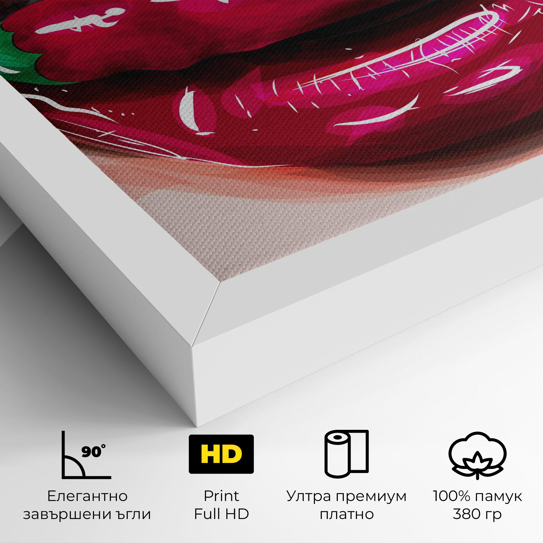 Картина на платно Chilli Lips mockup 4
