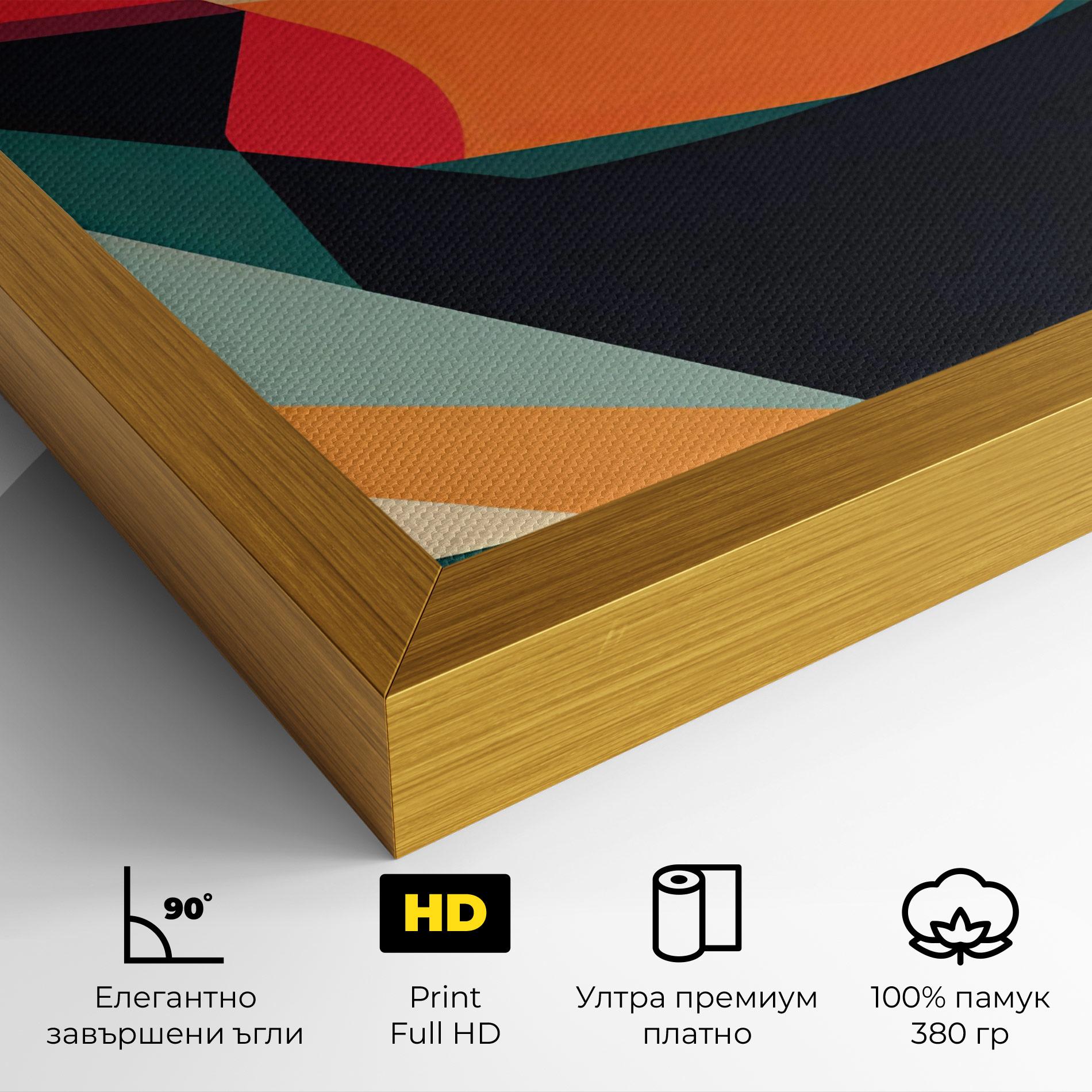 Картина на платно Abstract Lips mockup 4