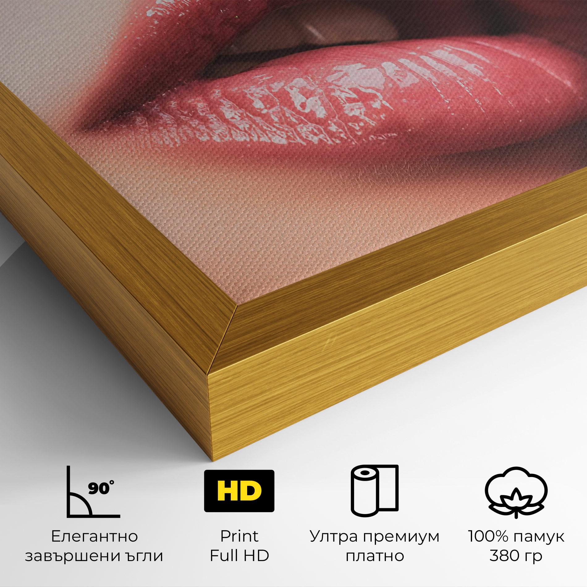 Картина на платно Beautiful Lips mockup 4