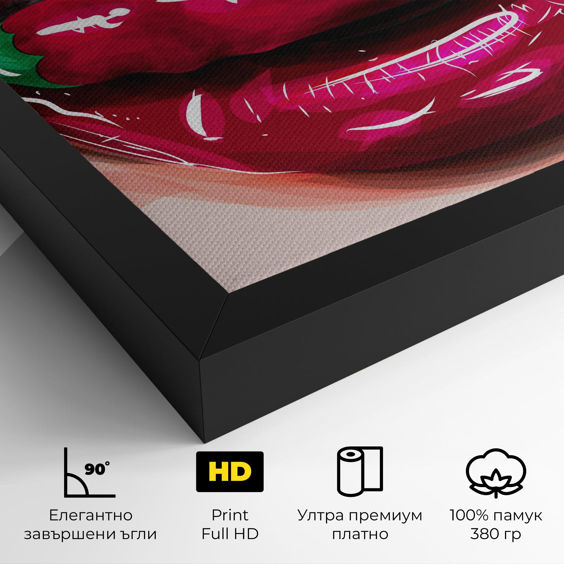 Картина на платно Chilli Lips mockup 4