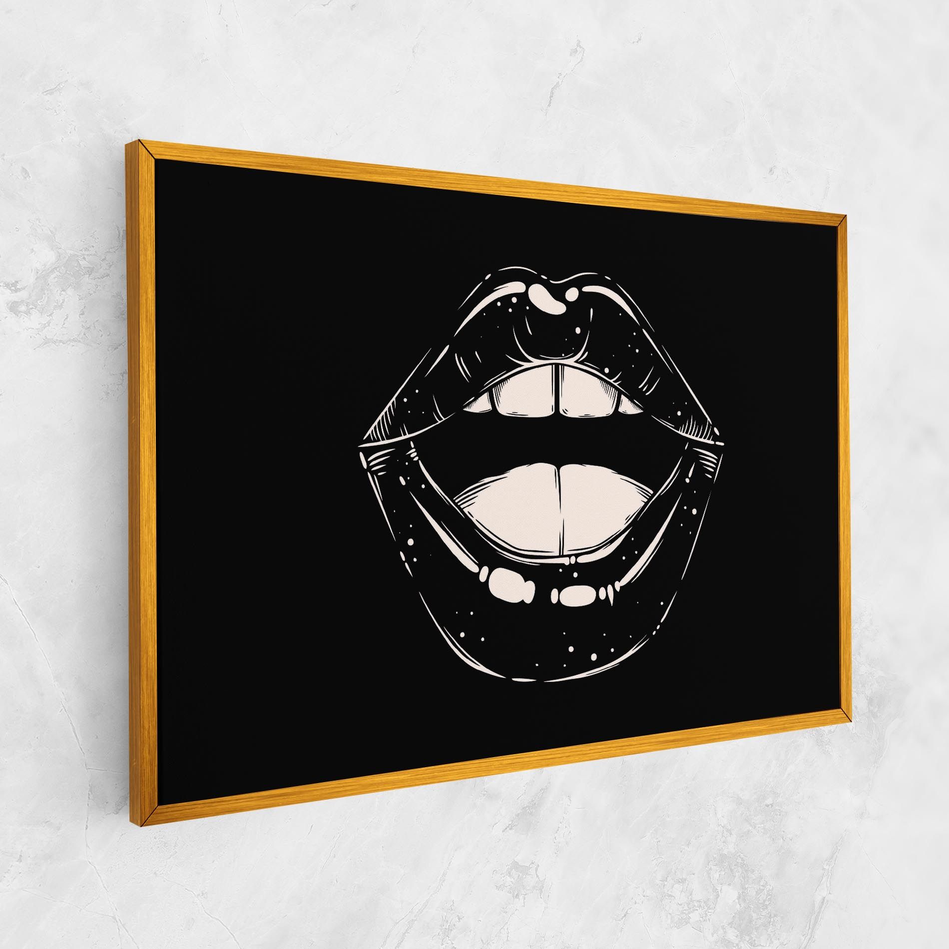 Lips On Black mockup 1