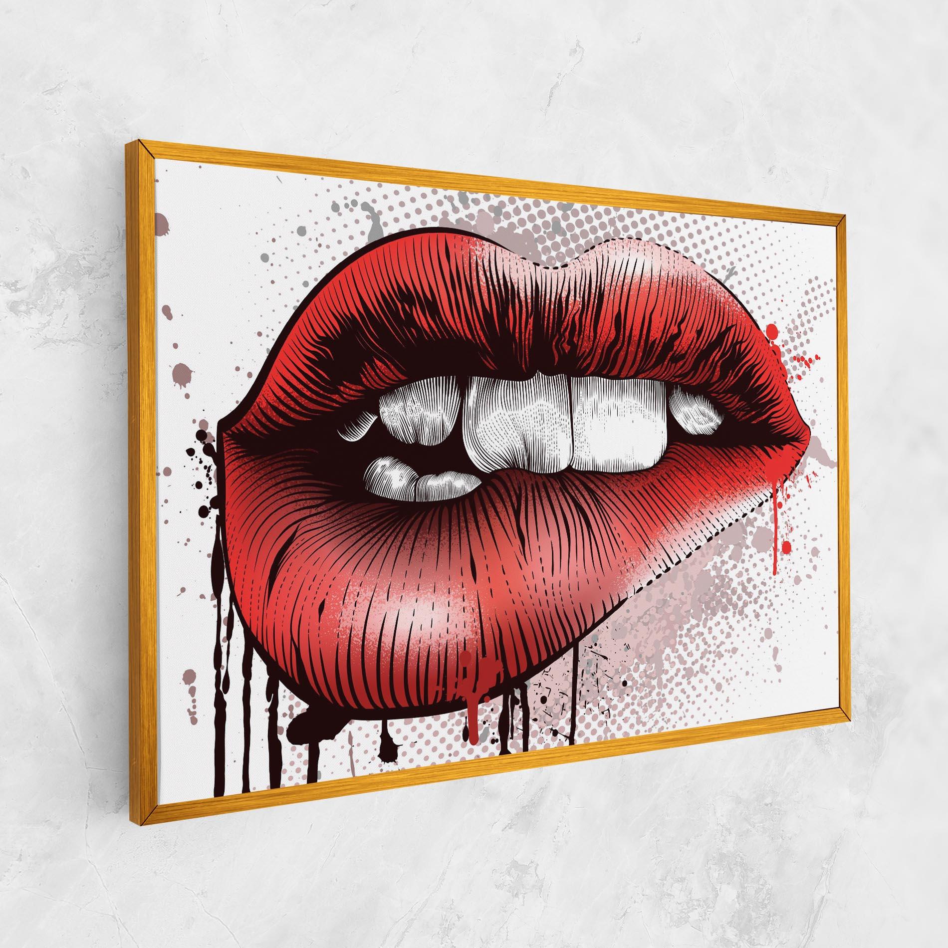 Картина на платно Lips Pop Artistic mockup 1