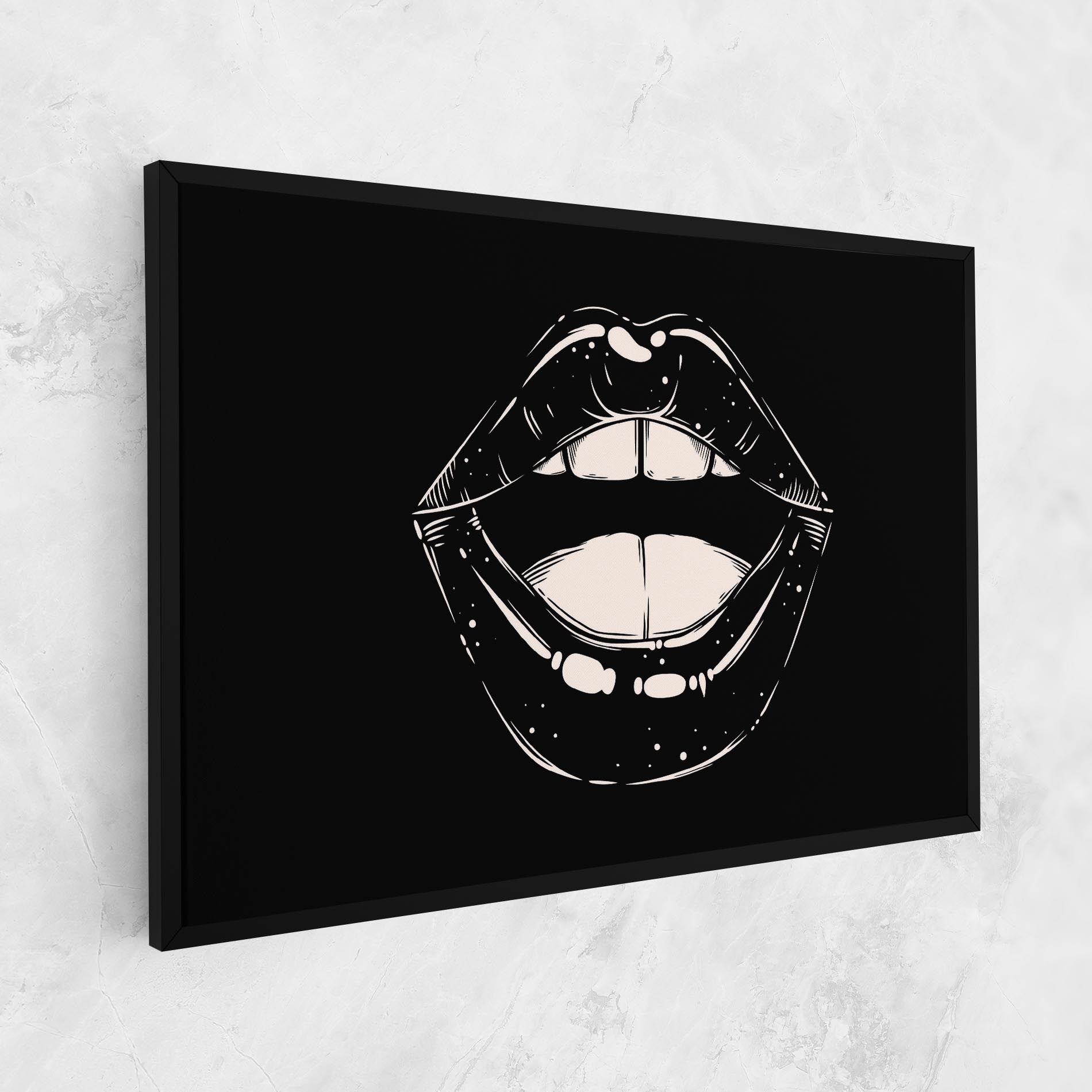 Lips On Black mockup 1