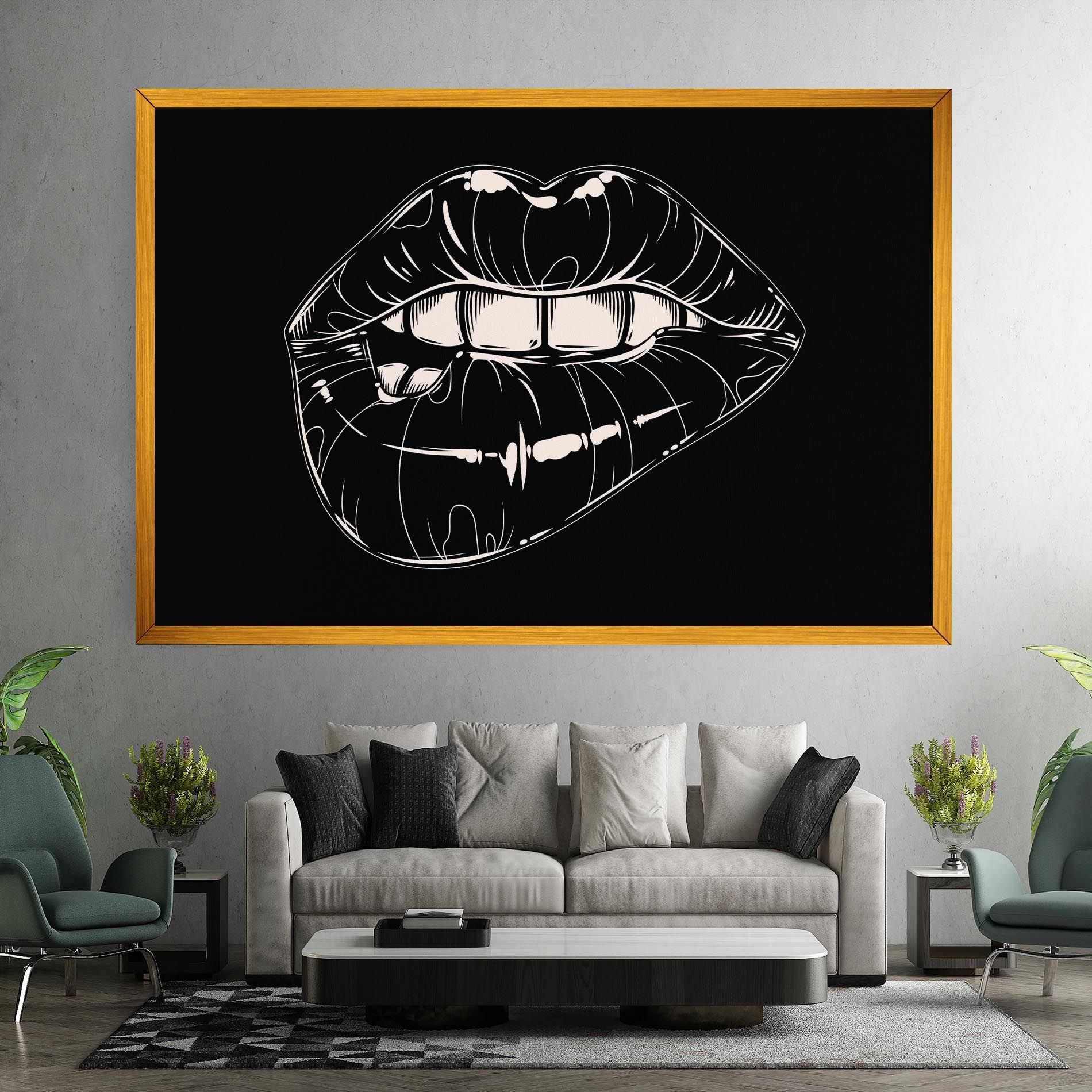 Juicy Lips On Black mockup 7