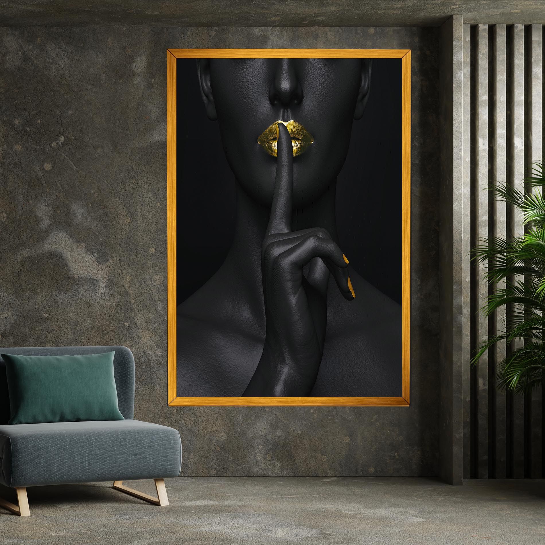 Silence Lips Portrait mockup 7