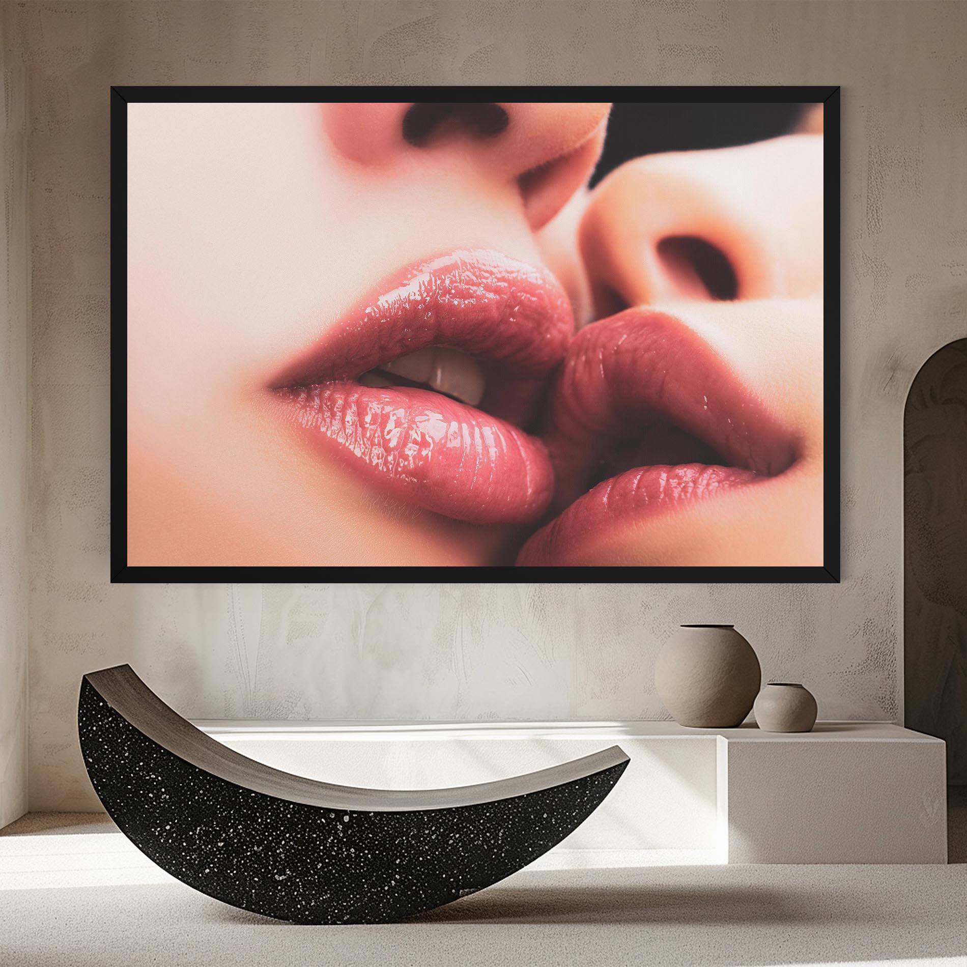 Картина на платно Beautiful Lips mockup 8