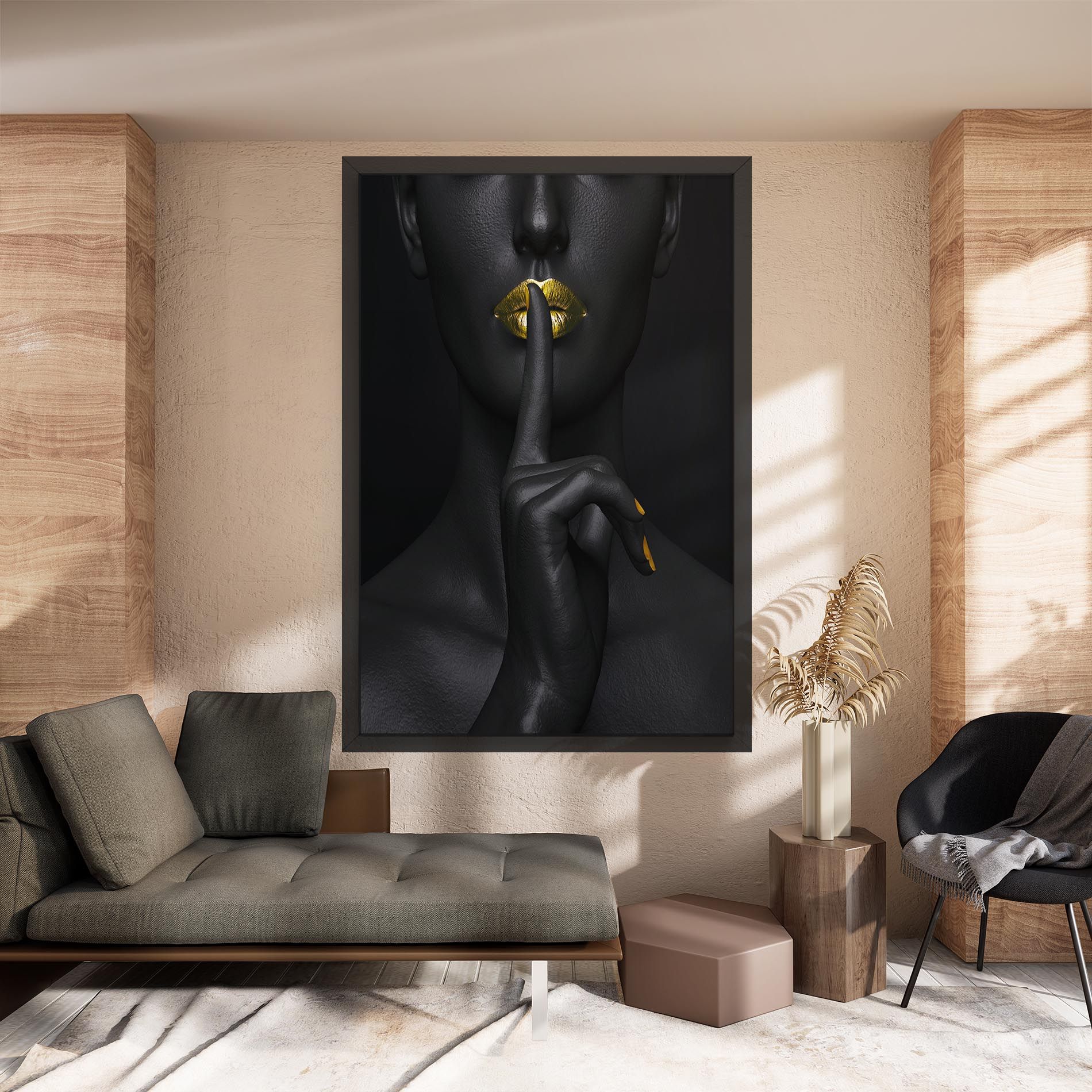 Silence Lips Portrait mockup 8