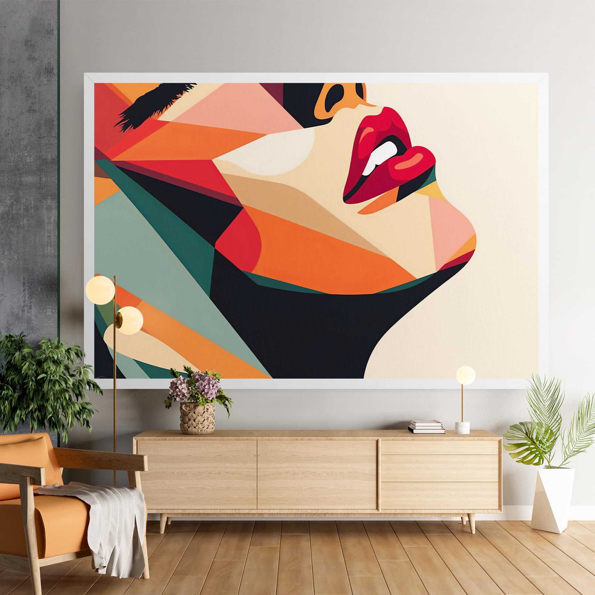 Abstract Lips mockup 9