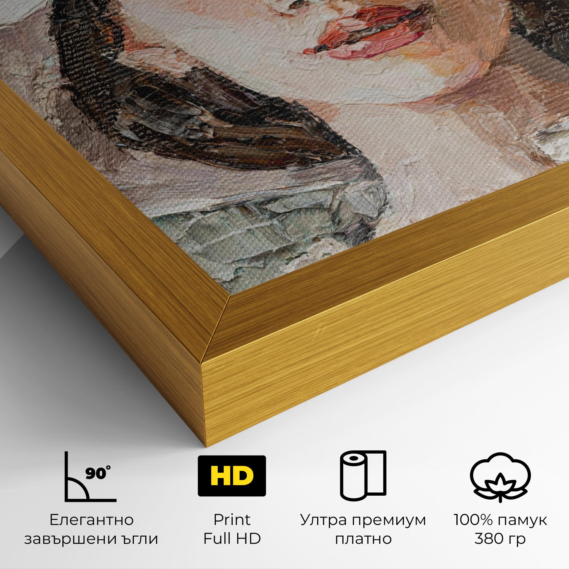 Картина на платно White Lady mockup 4