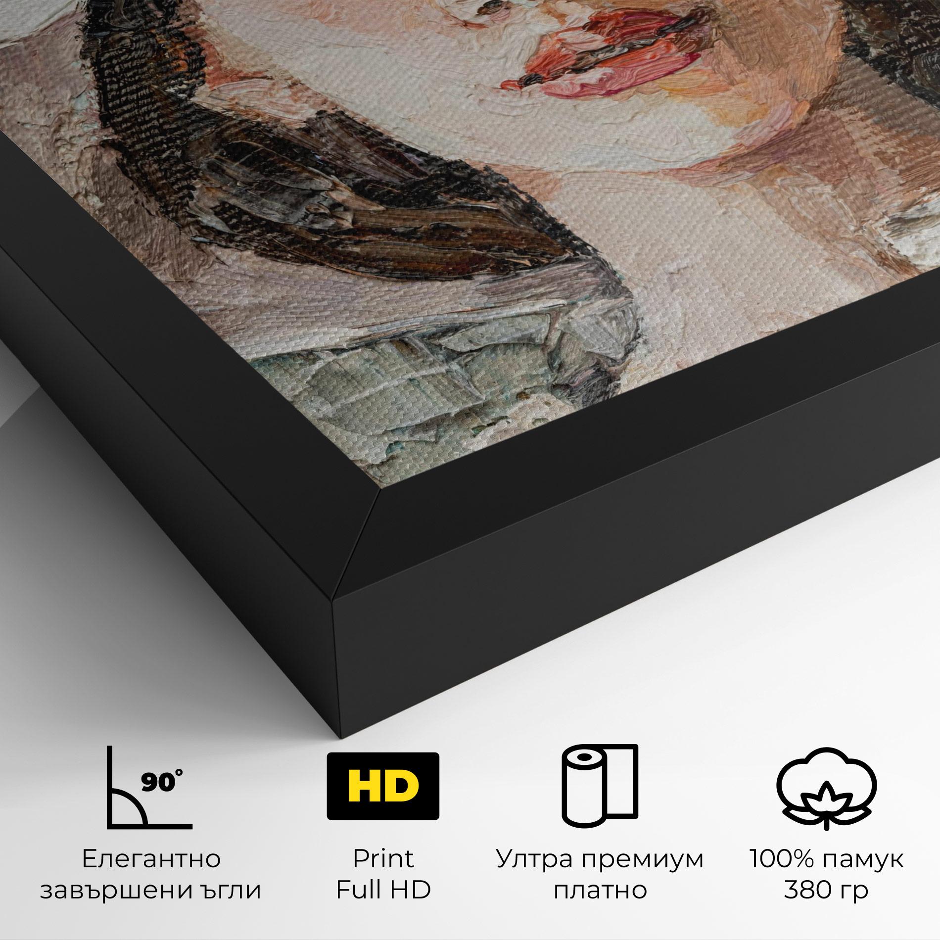 Картина на платно White Lady mockup 4