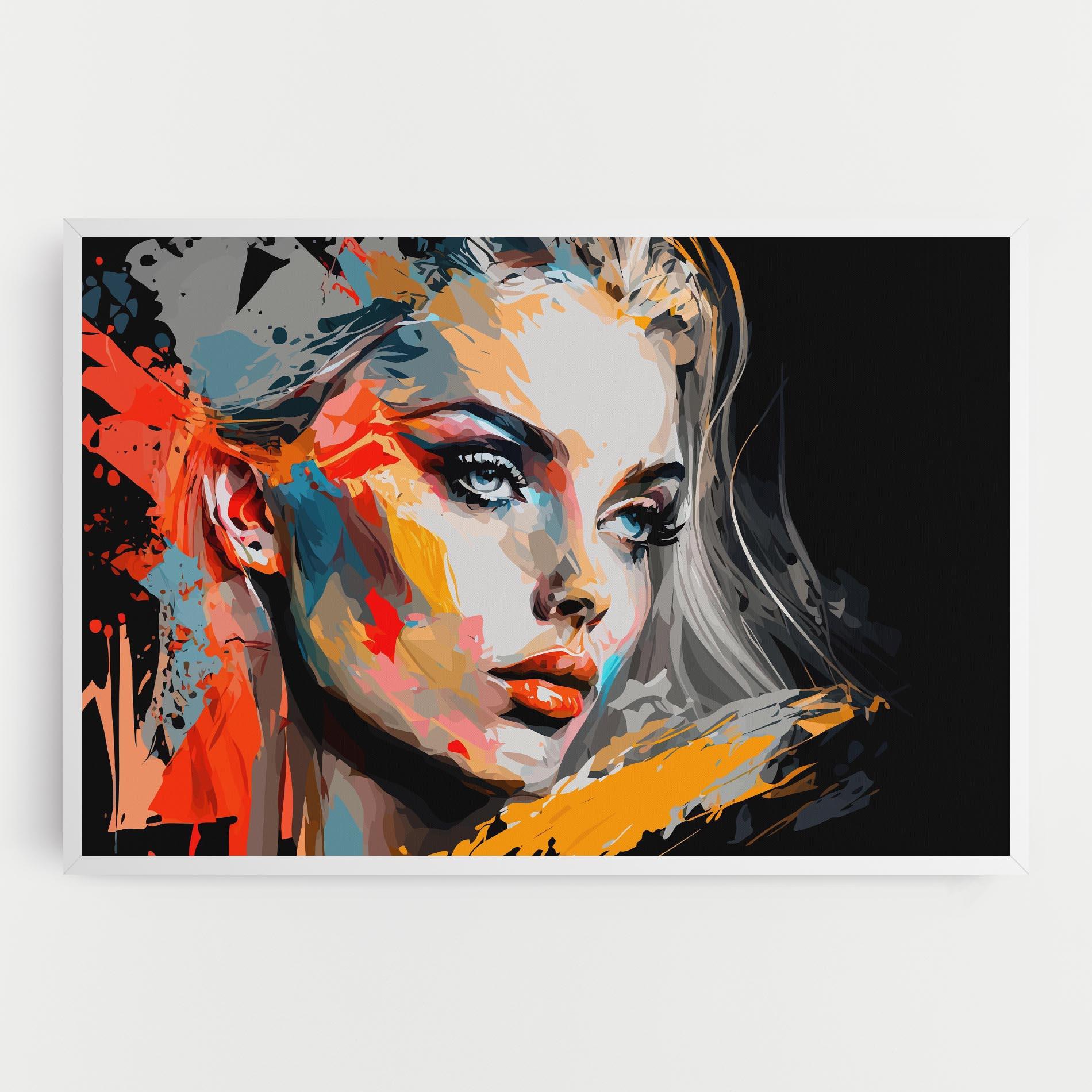 Картина на платно Blue Eye Face mockup 0