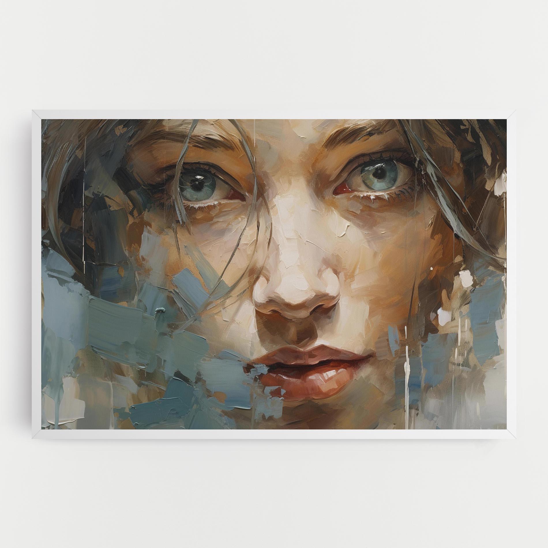 Картина на платно Expressive Portrait mockup 0