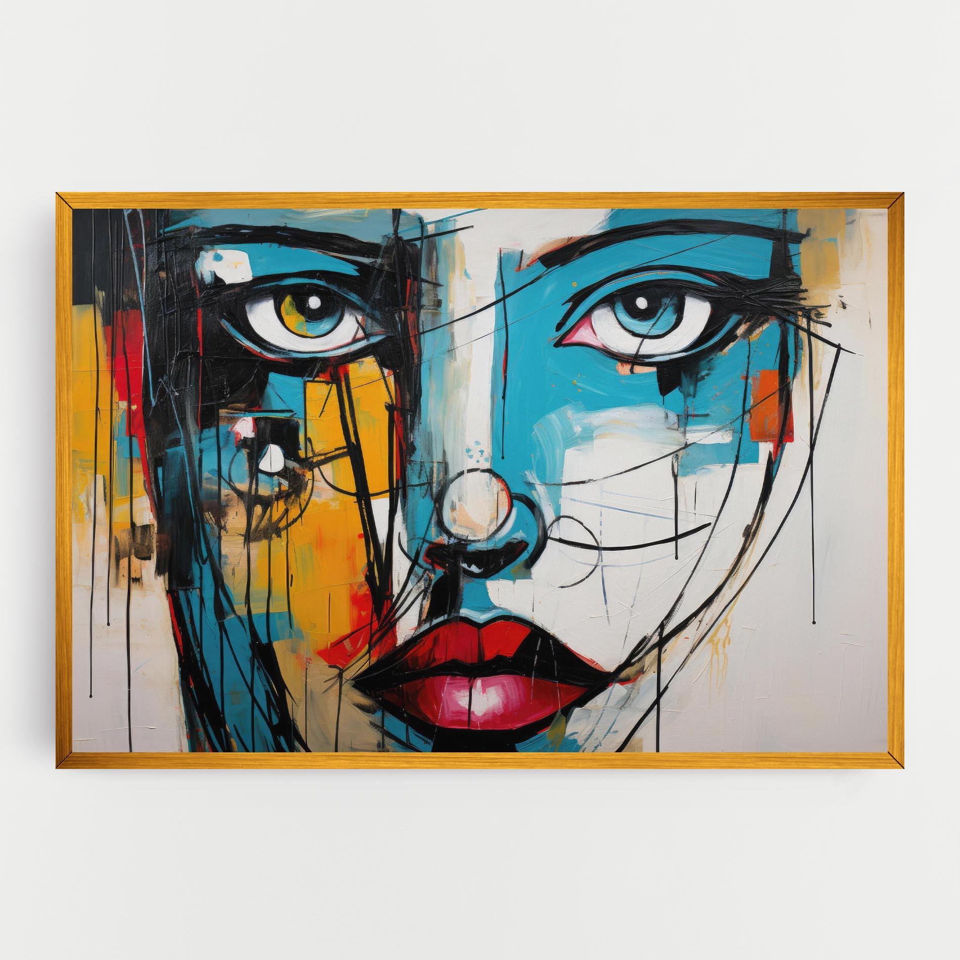 Картина на платно Abstract Drawing Portret mockup 0