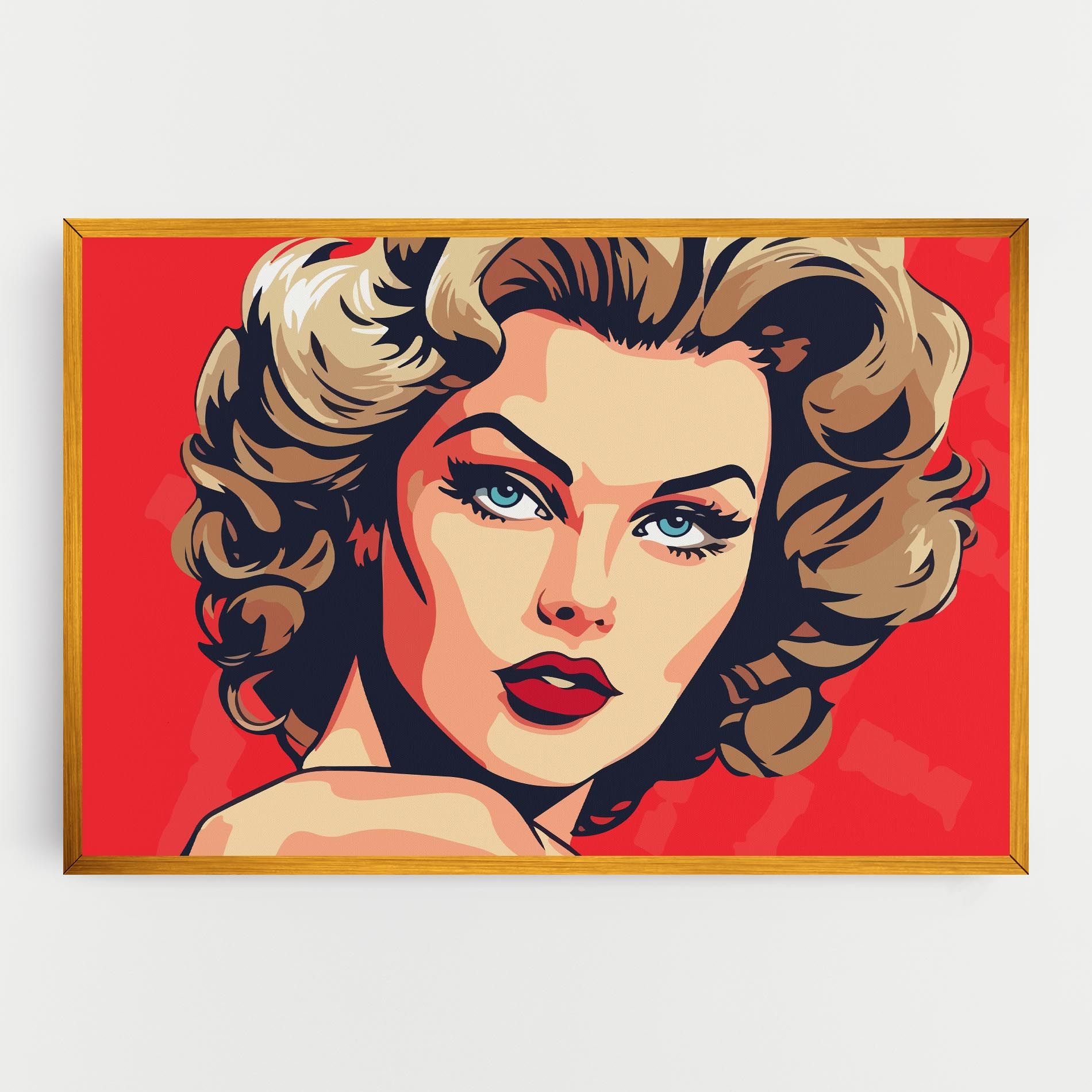 Blue Eyes Portrait mockup 0