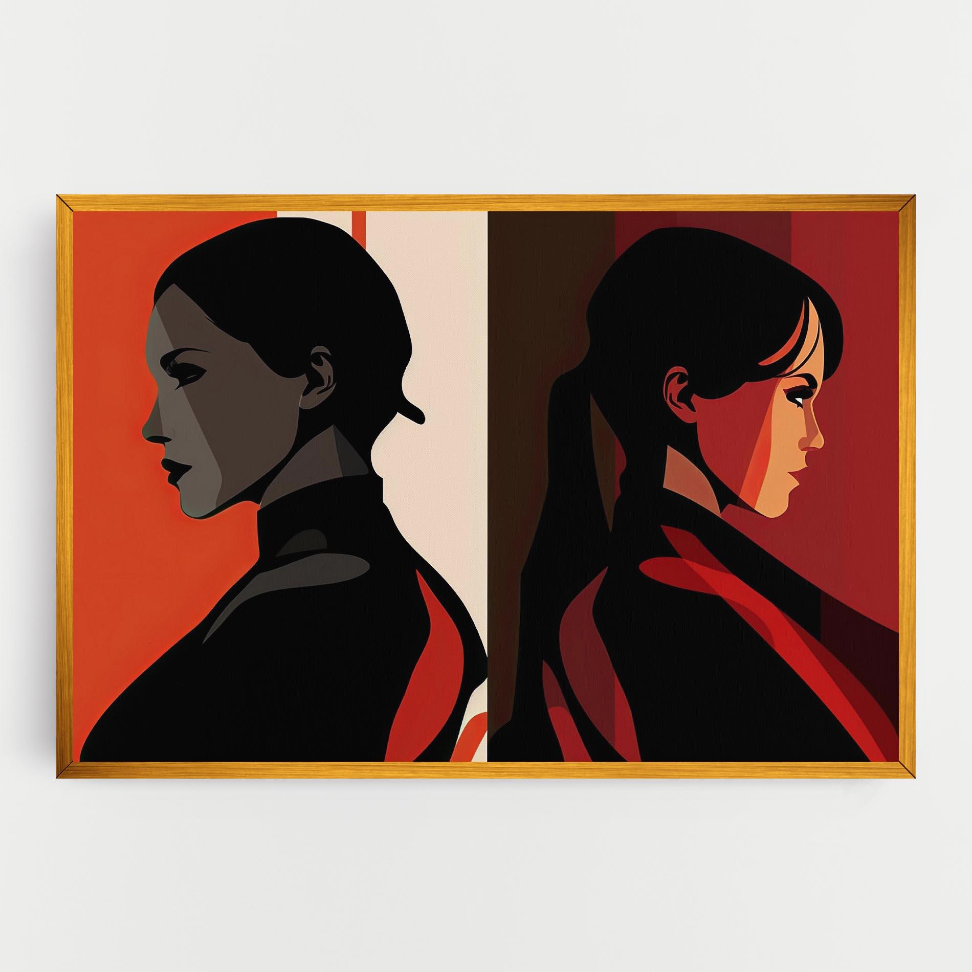 Картина на платно Graphical Portrait mockup 0