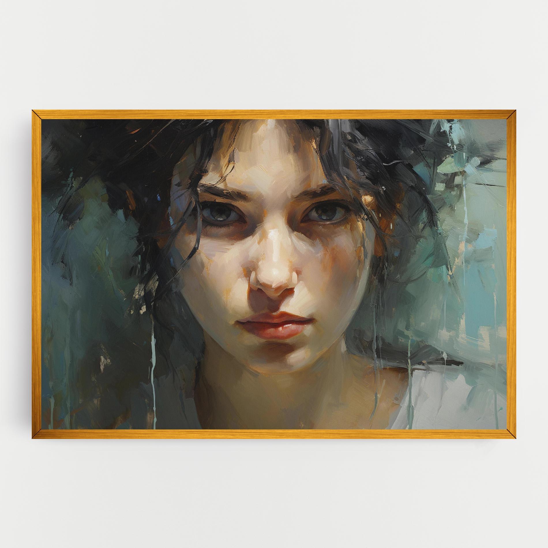 Картина на платно Intense Portrait mockup 0