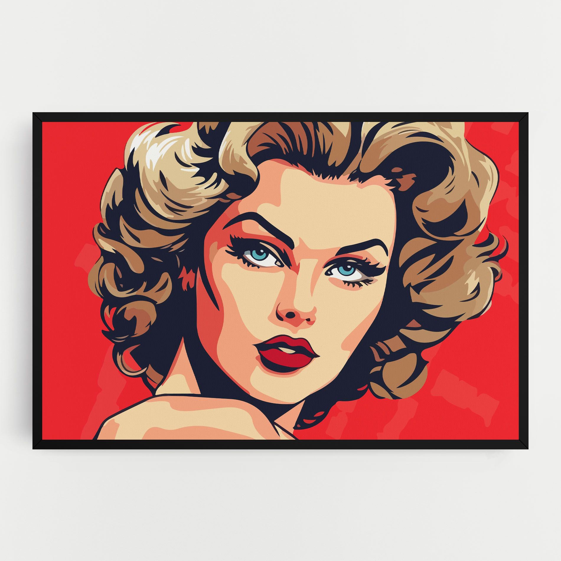 Blue Eyes Portrait mockup 0