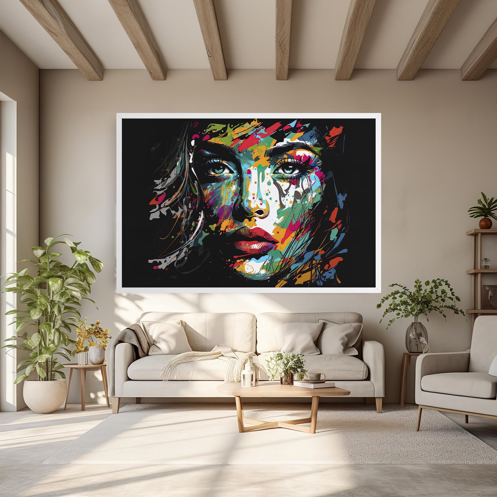 Abstract Stylish Portrait mockup 6