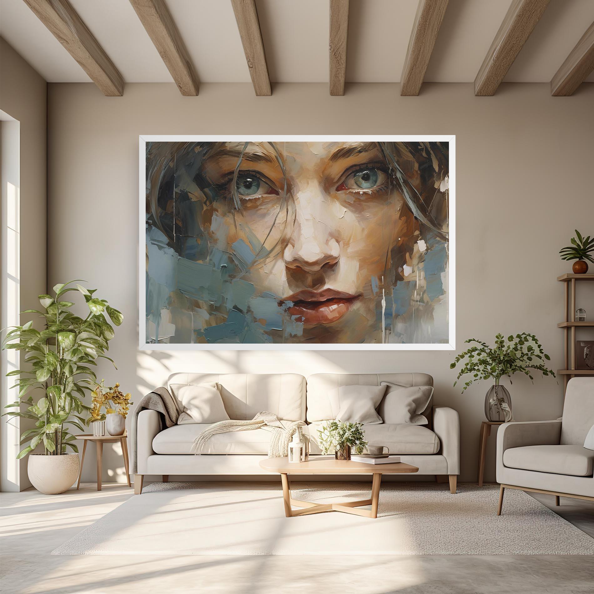 Картина на платно Expressive Portrait mockup 6