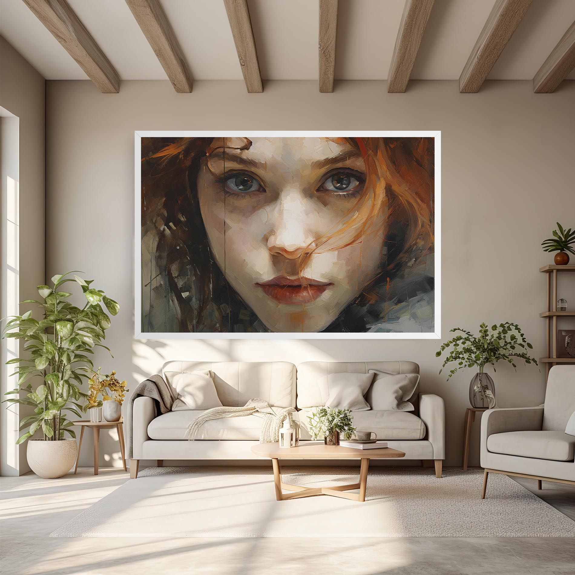 Portrait Oil Painting mockup 6