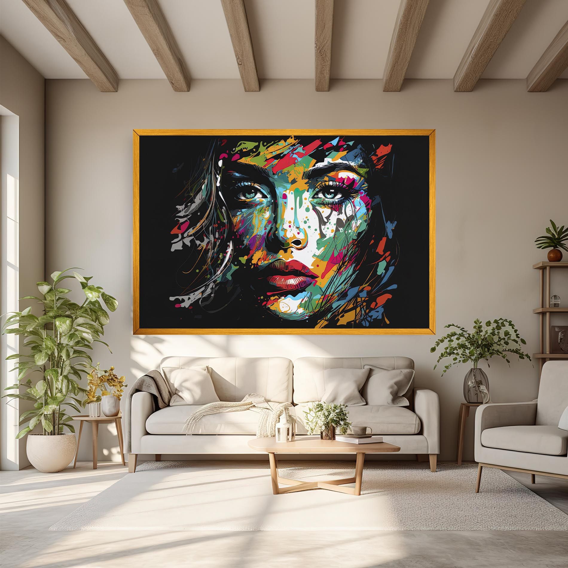 Abstract Stylish Portrait mockup 6